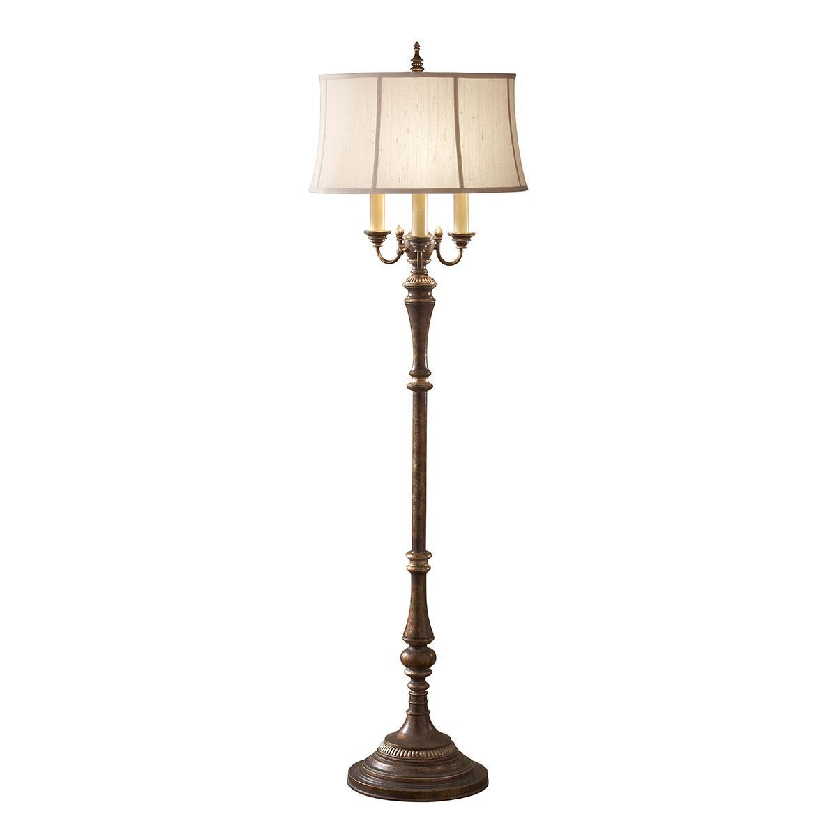 Wohnzimmer Stehlampe 159 cm 4x E27 Jugendstil BRIGETTE