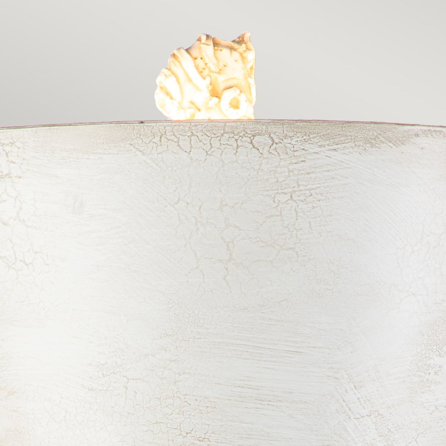 Tischleuchte groß 73,7 cm Creme Weiß Modern XANAD kuchen, popcorn, oberfläche, körnig, backform