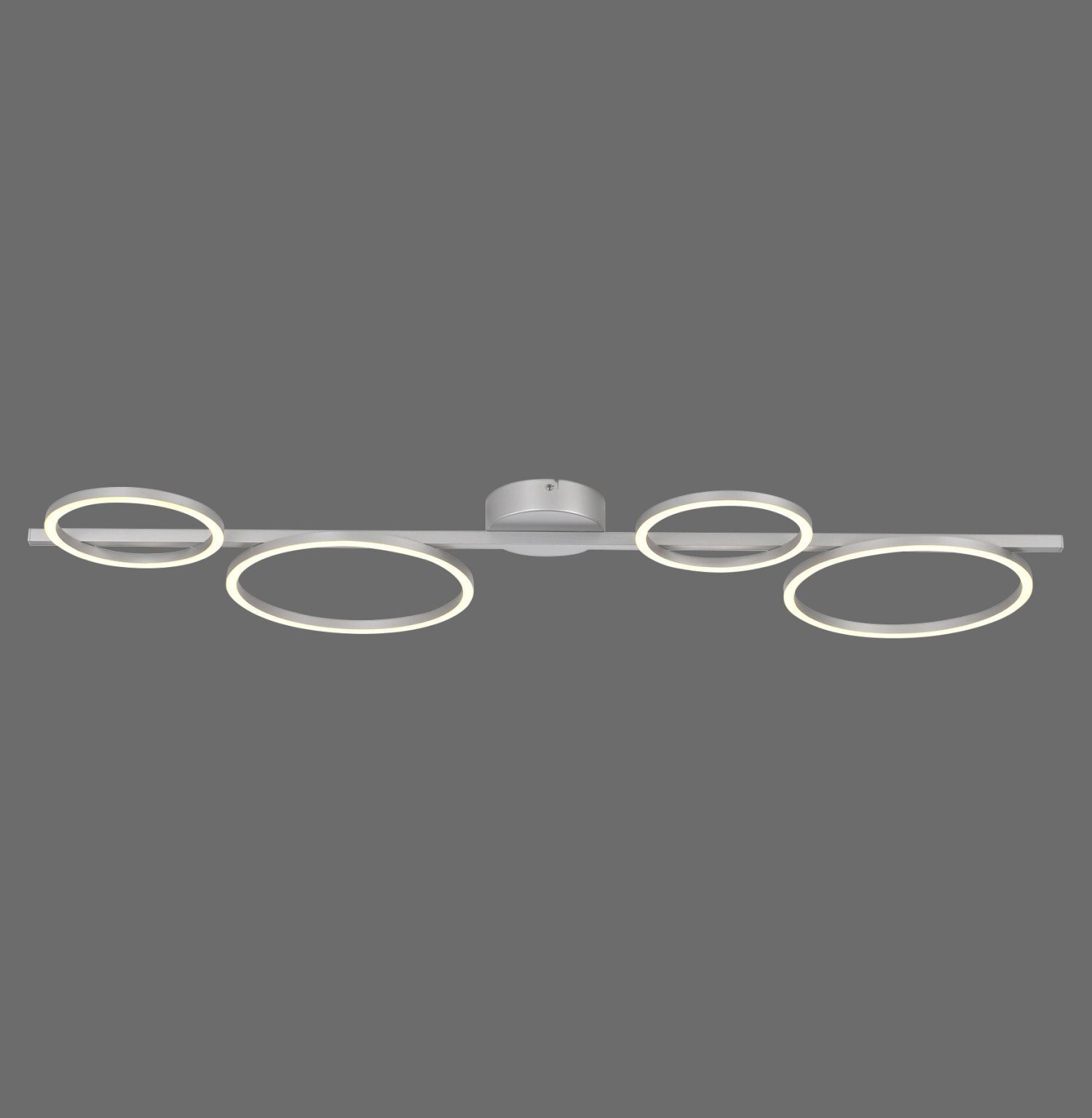 Weiße LED Deckenlampe Metall 120 cm länglich 3000 K