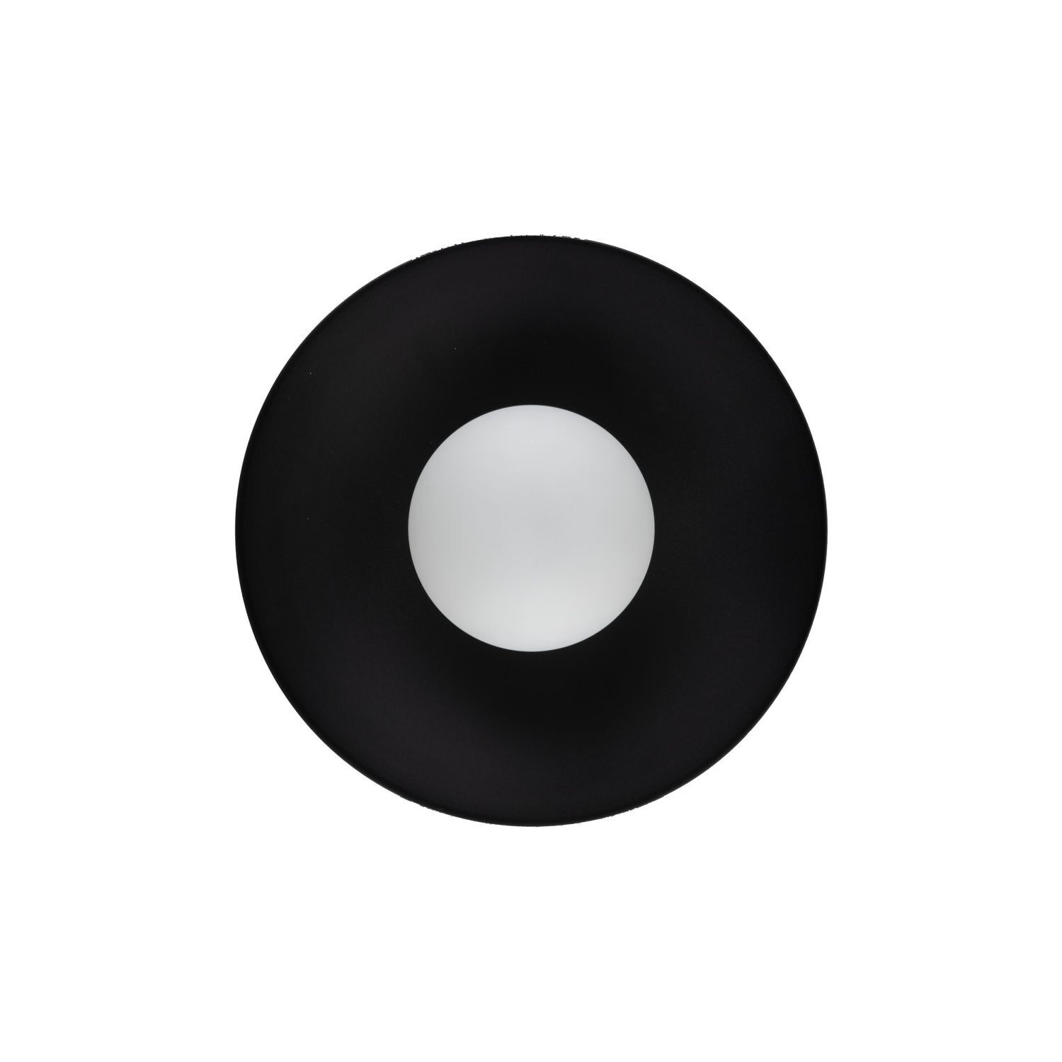 Blendarme Wandlampe Schwarz Metall Glas G9 Ø28 cm