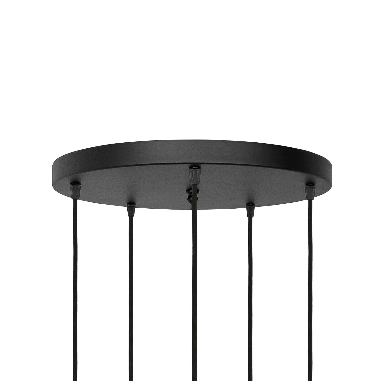 Pendelleuchte Ø 45 cm Messing Eisen Glas E27 verstellbar