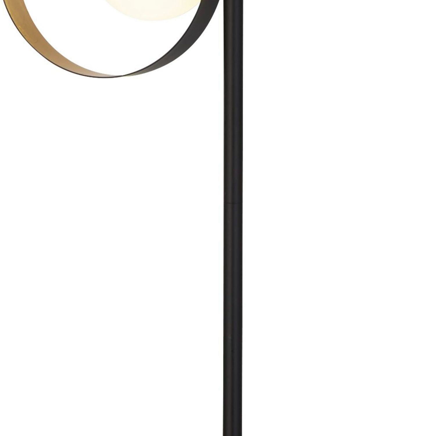Stehleuchte 3-flammig 149 cm Metall in Schwarz Gold G9