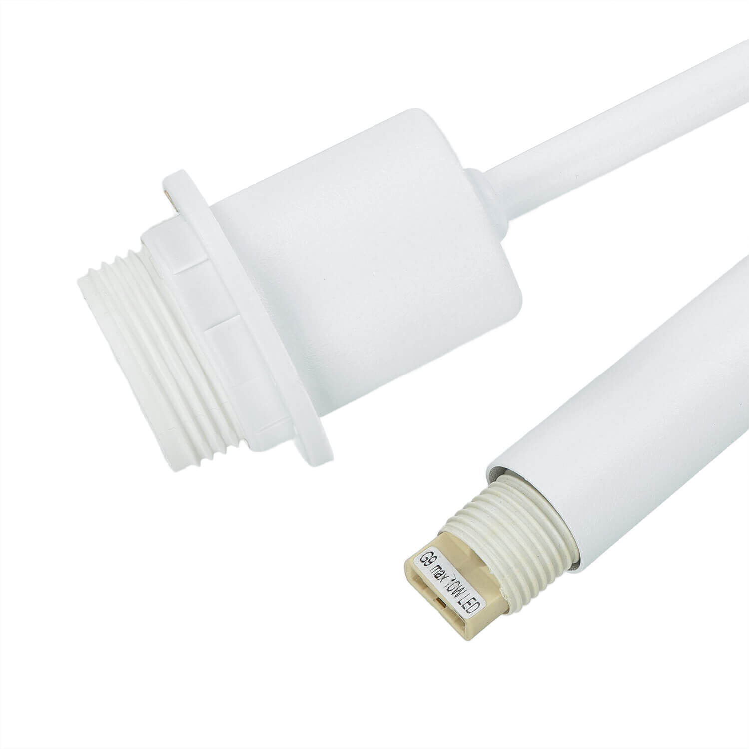 Wandlampe mit Schwanenhals Weiß E27 + G9 H: 50 cm Kabel, Klinge, Rasiermesser, Waffe