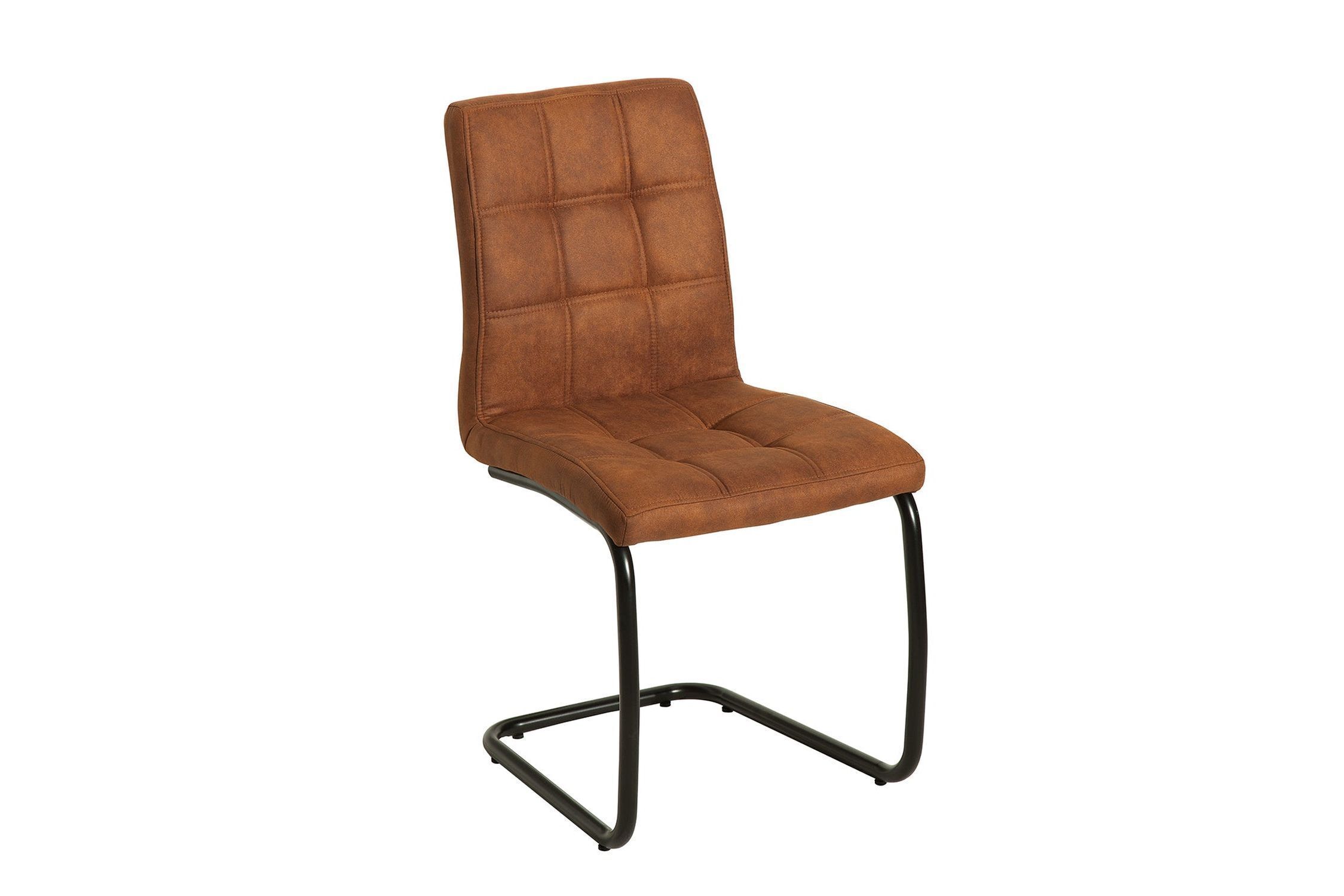 Schwingstuhl Braun Schwarz Stoff Eisen Modern KENYA