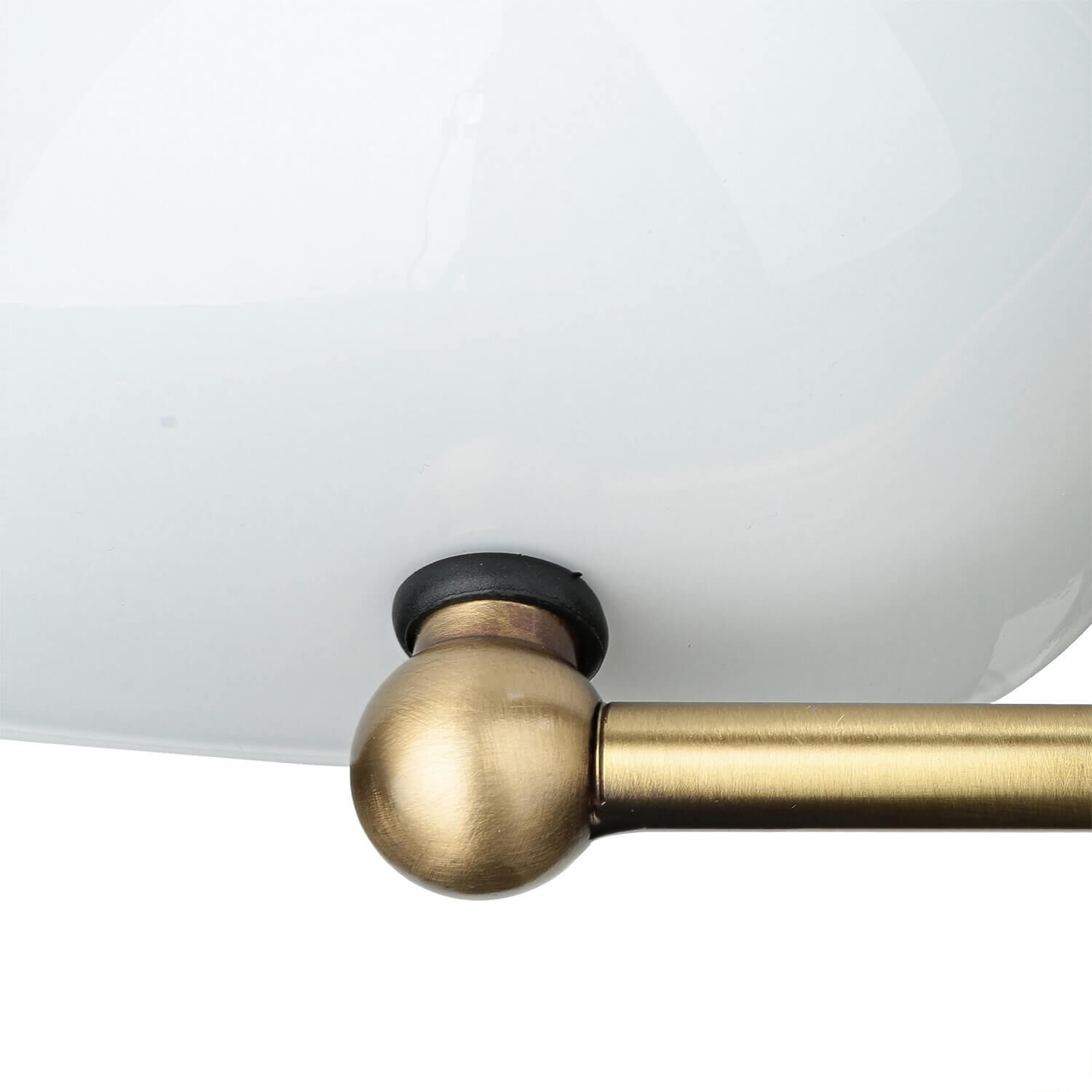 Tischlampe Messing in Bronze mit Glas Premium Leuchte