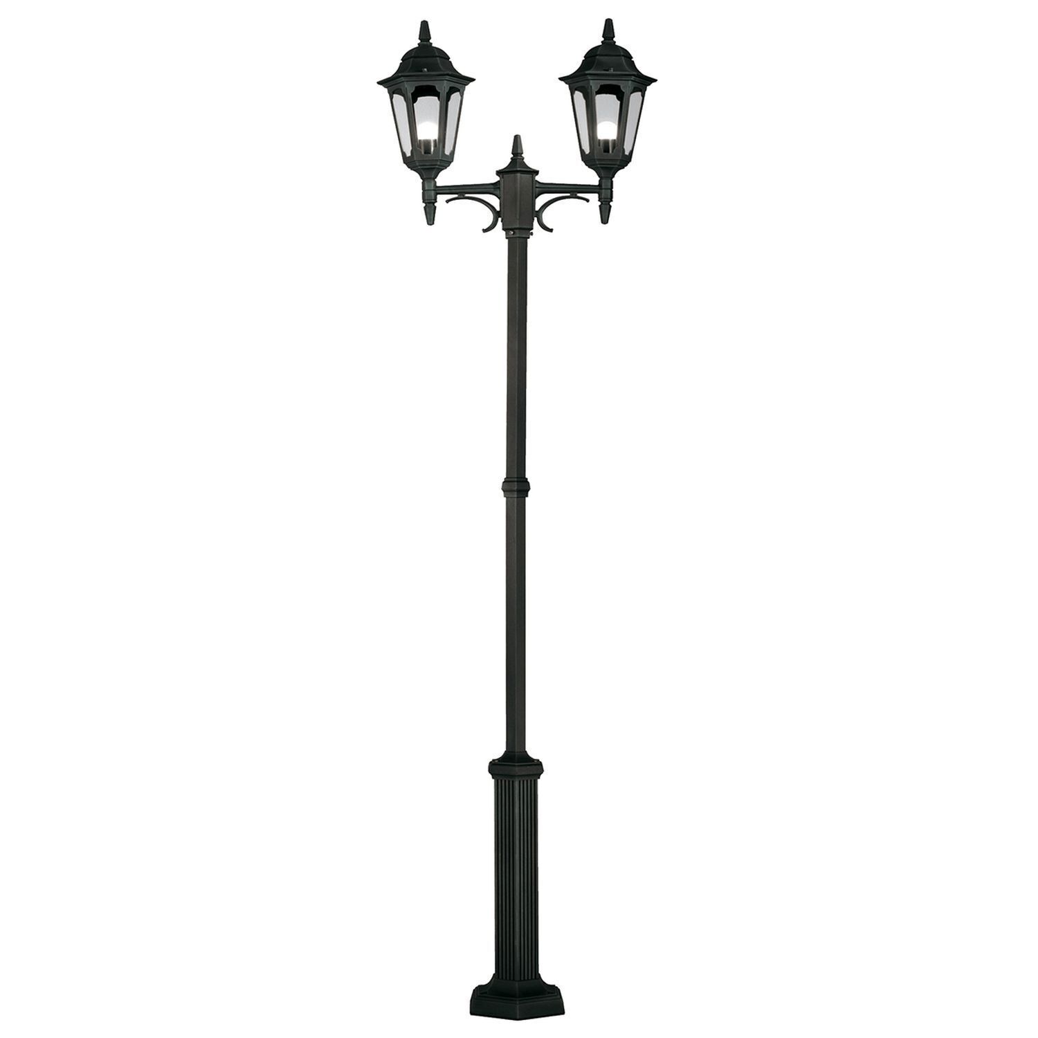 Kandelaber Garten Schwarz Aluminium 228cm Rustikal