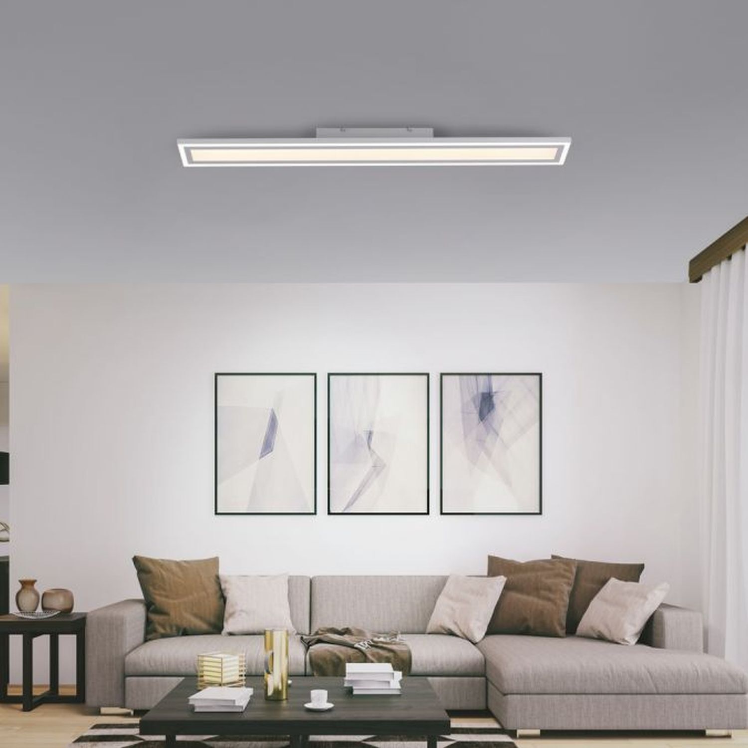 LED Deckenlampe Fernbedienung dimmbar 2000 lm L:100 cm