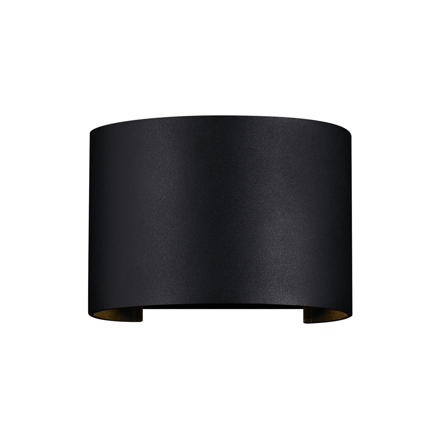 LED Außenlampe Wand Metall IP54 Up Down 400 lm Schwarz Lampe