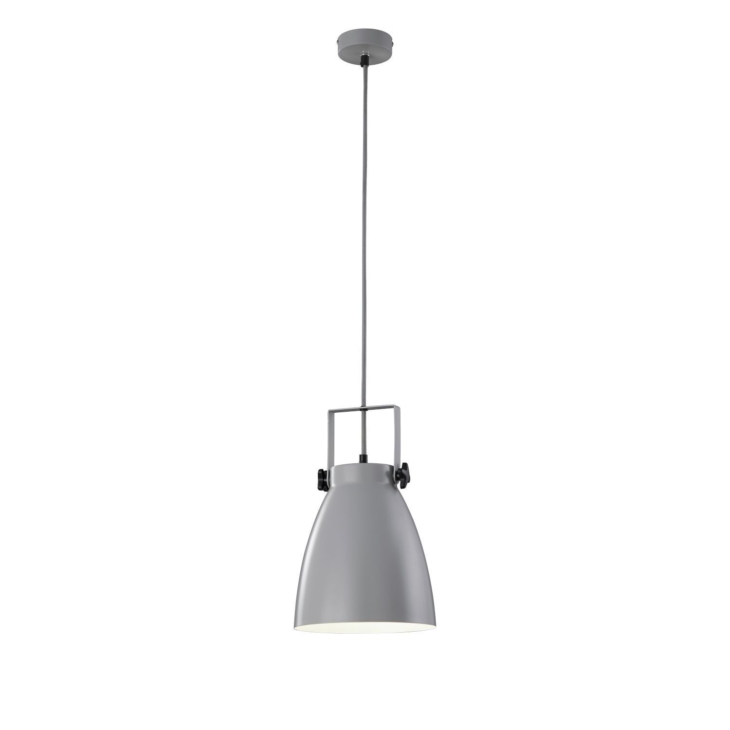Hängelampe Metall in Grau E27 Ø 21 cm Industrial Leuchte, Lampe, Deckenleuchte