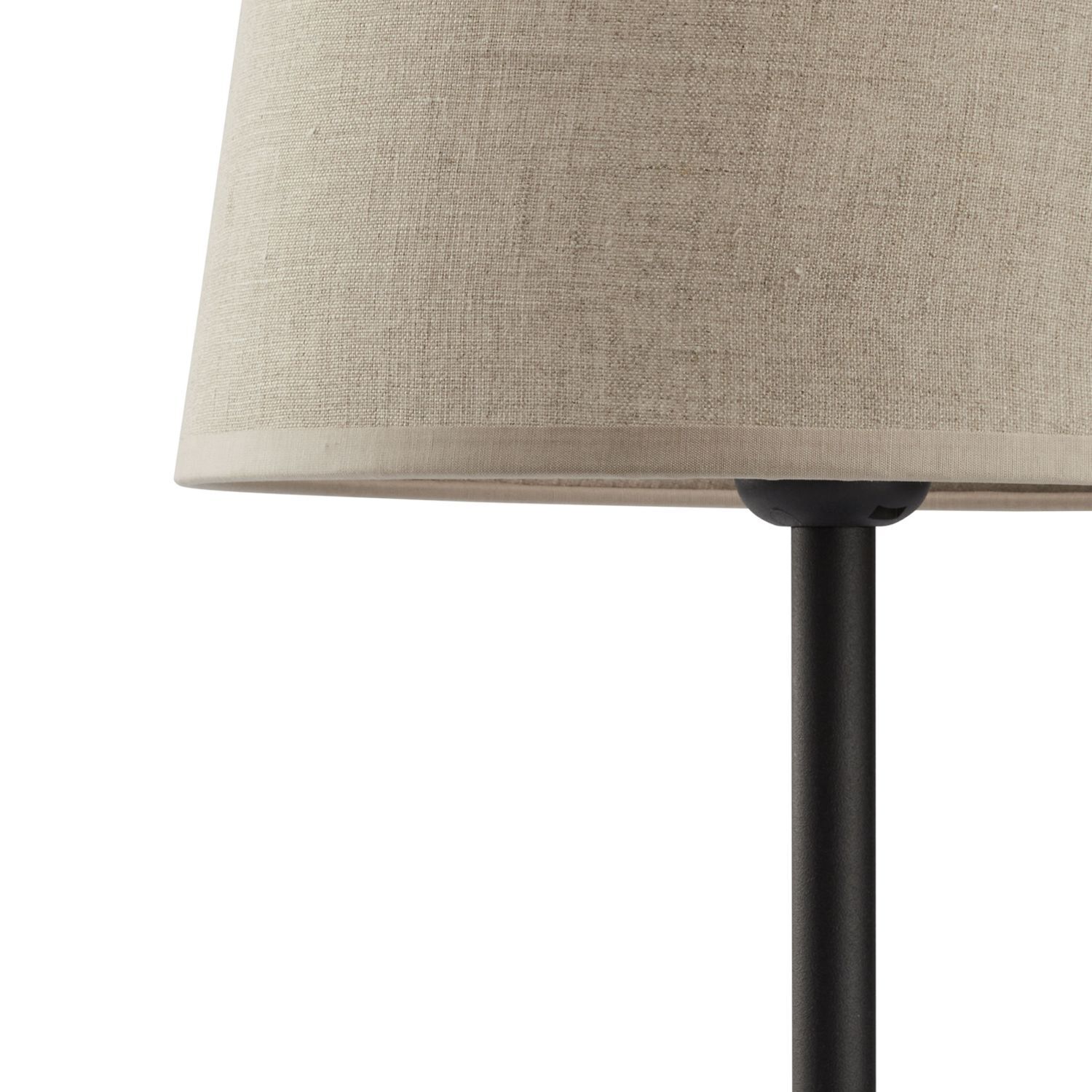 Tischleuchte Nachttisch Stoff Schirm 41,5 cm Modern