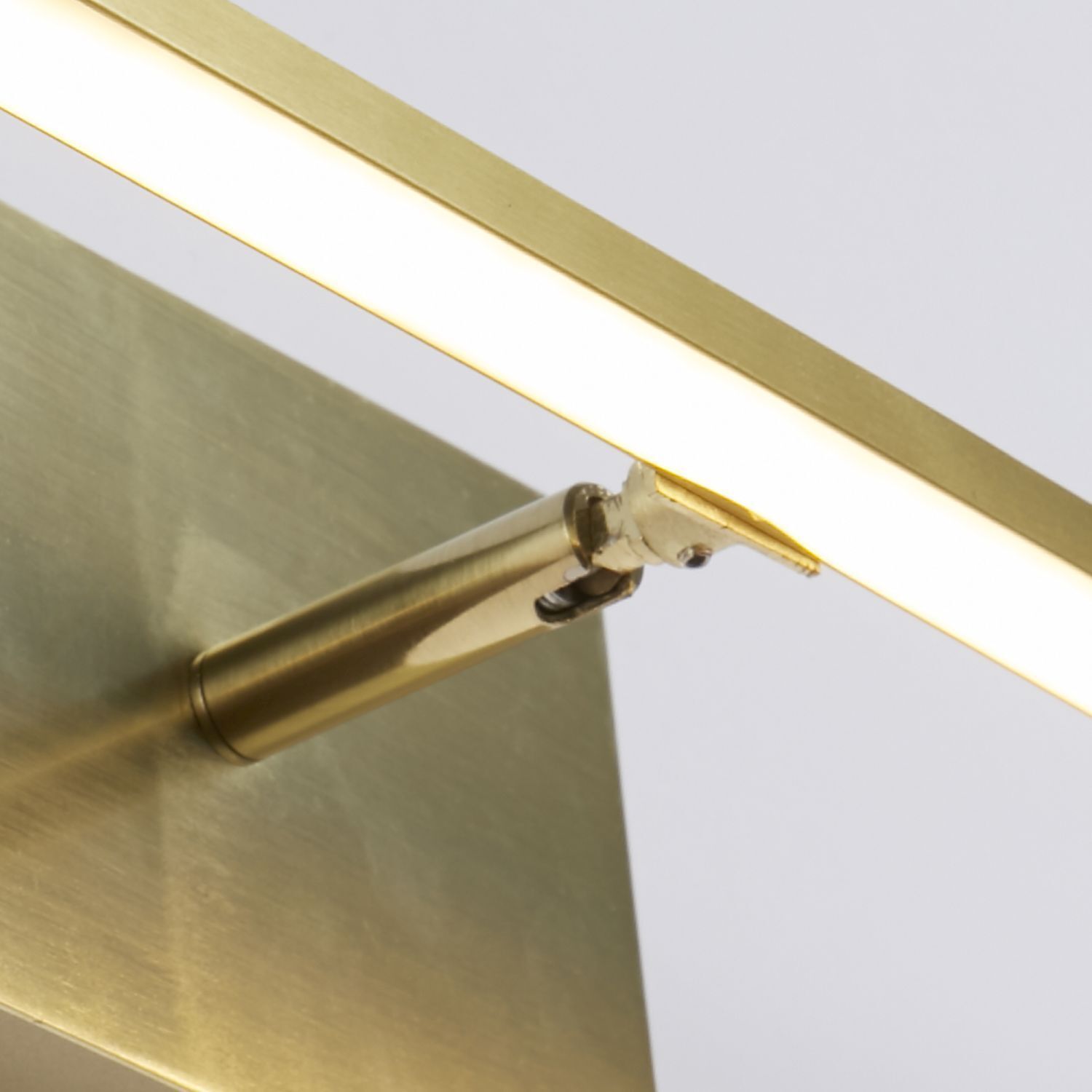 LED Spiegelleuchte Metall B:41 cm IP44 Messing 3000 K