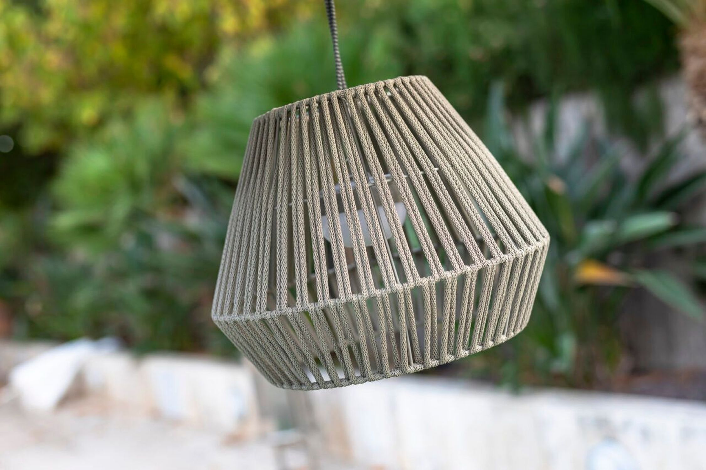 Außen Pendelleuchte LED Modul Tragbar Dimmer Fernbedienung IP54 Kunst, Kunsthandwerk