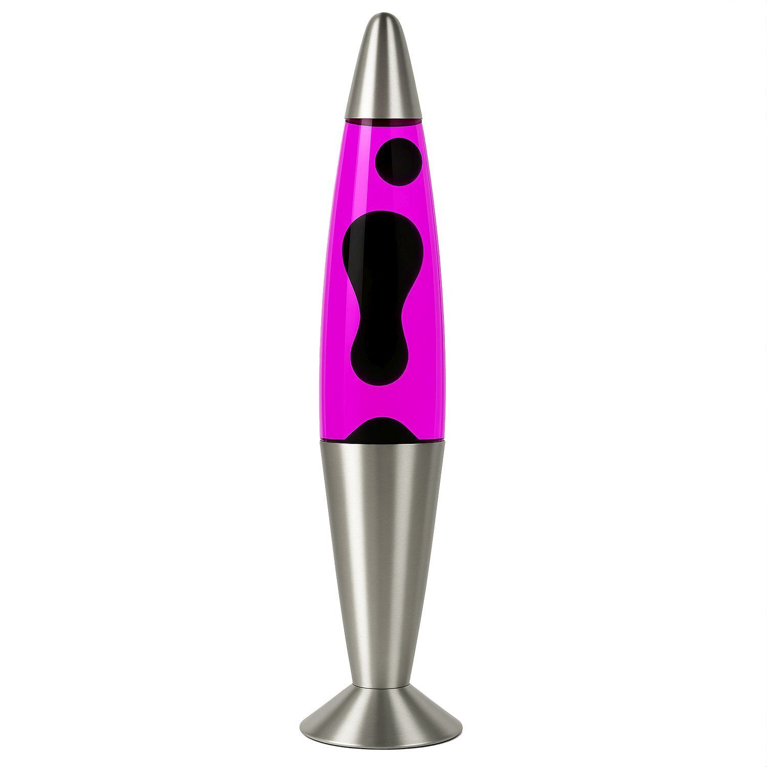 Deko Lavalampe Rosa Schwarz 42 cm Retro JENNY