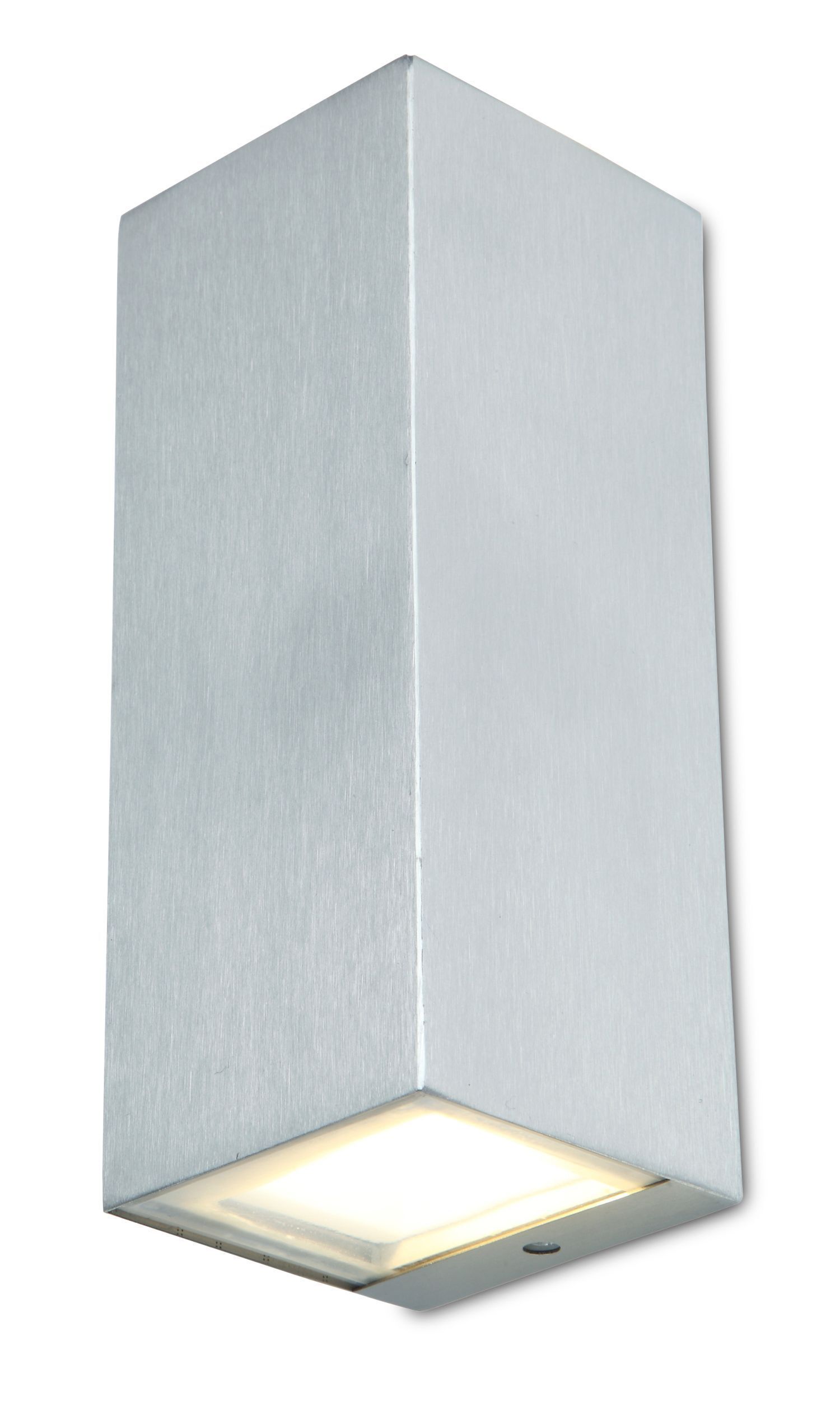 LED Außenlampe Up Down H:16,2 cm IP44 3000 K in Nickel