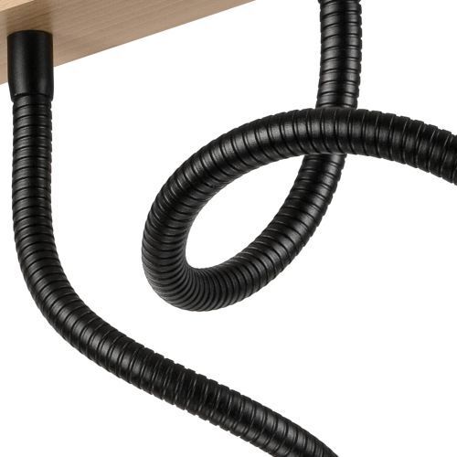 Deckenleuchte KASSIDY Schwarz Holz Modern flexibel