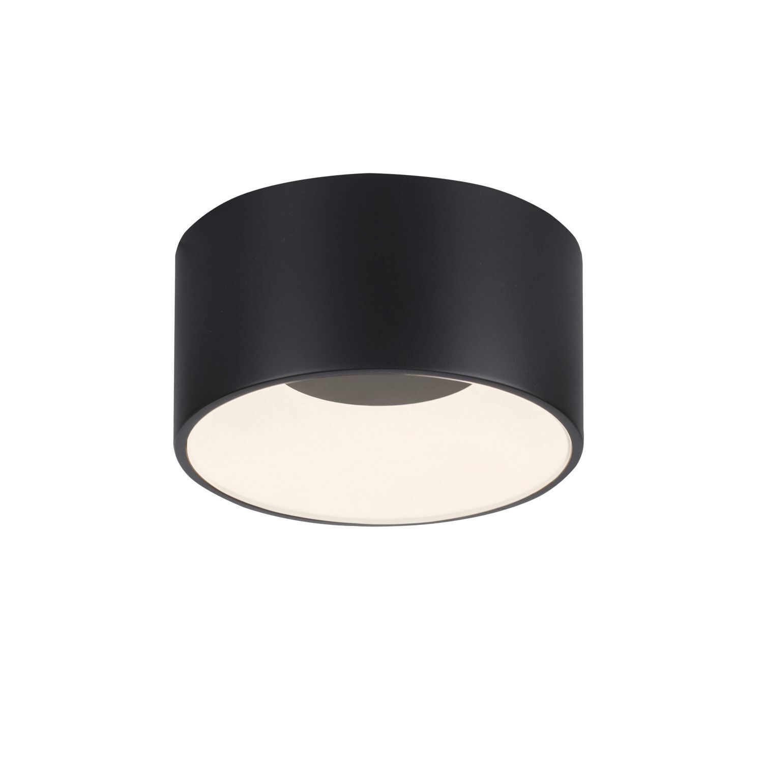 Runde LED Deckenlampe Schwarz Ø16 cm 1500 lm dimmbar