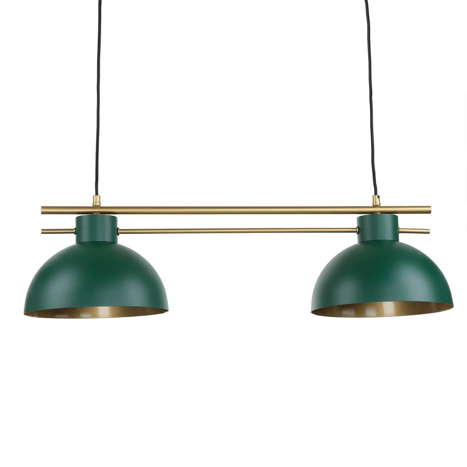 Elegante Pendelleuchte Dunkelgrün Gold E27 85,5 cm Leuchte, Lampe