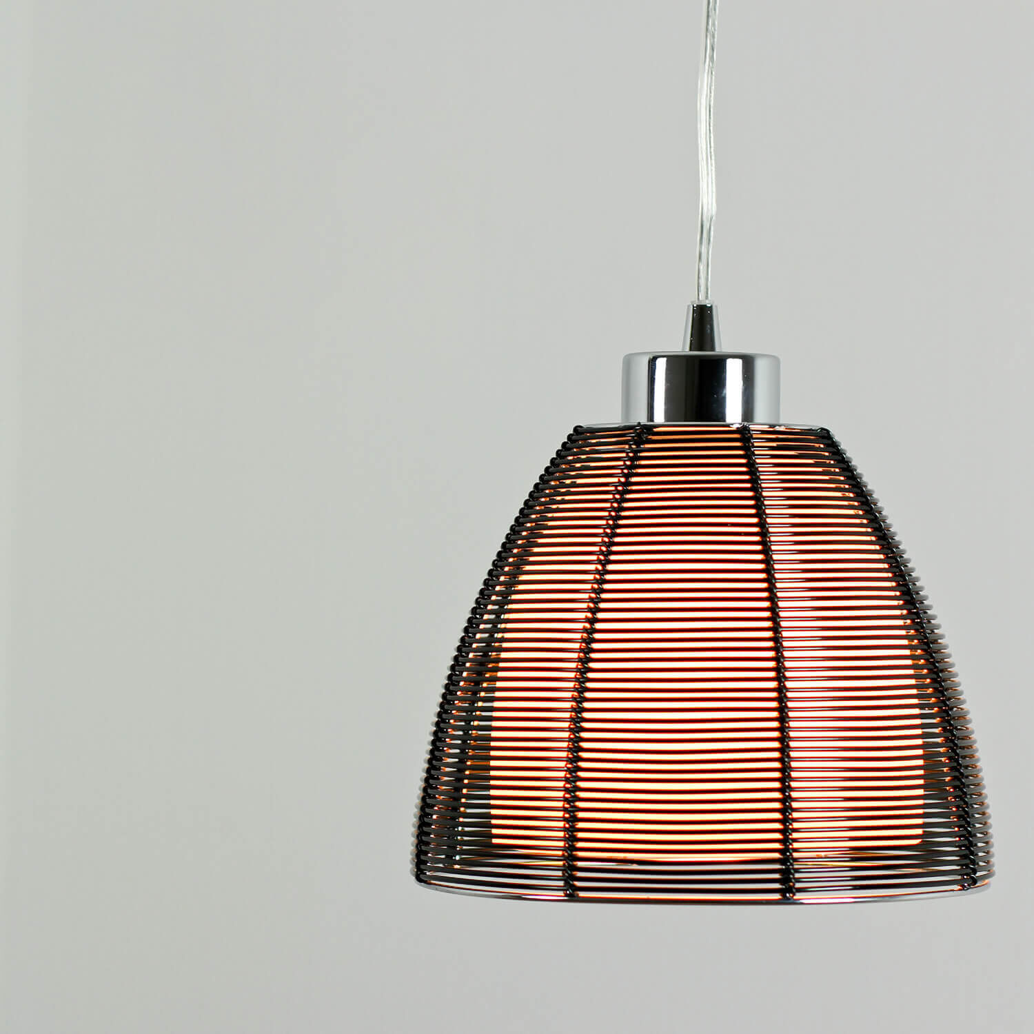 Moderne Pendelleuchte Jafar in schwarz Lampe, Lampenschirm, Kronleuchter