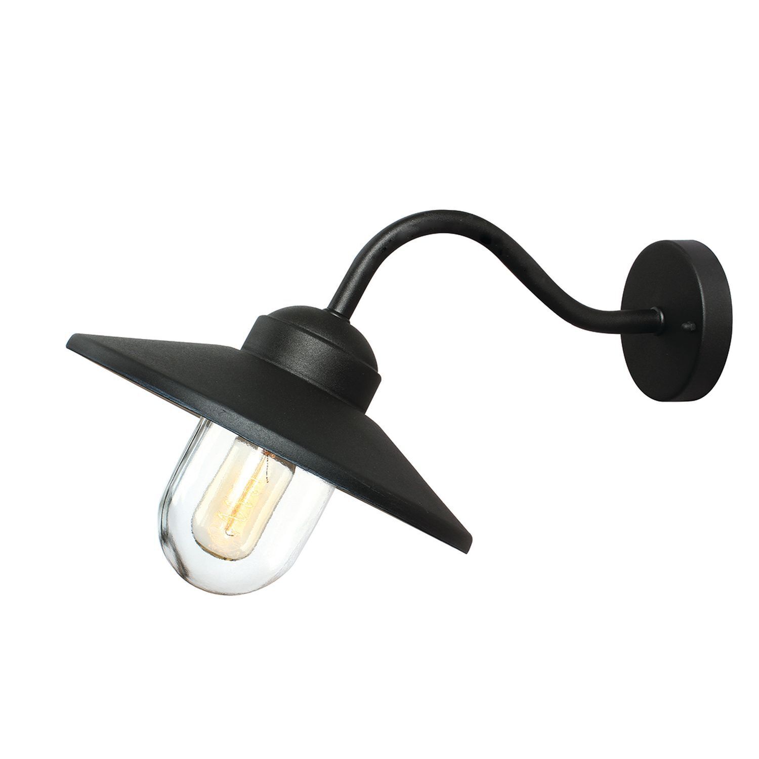 Außenwandlampe Edelstahl Schwarz IP44 Maritim KARISE