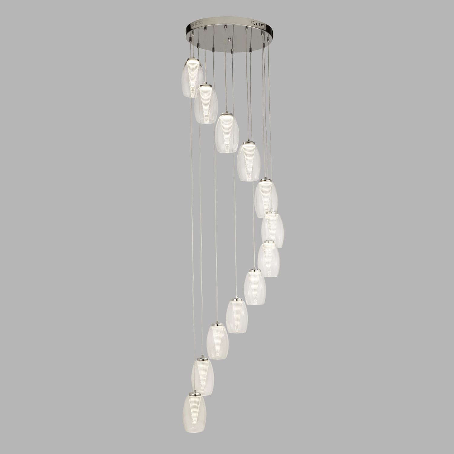 Pendelleuchte LED Ø 52 cm H: max. 2 m verstellbar 12-flammig