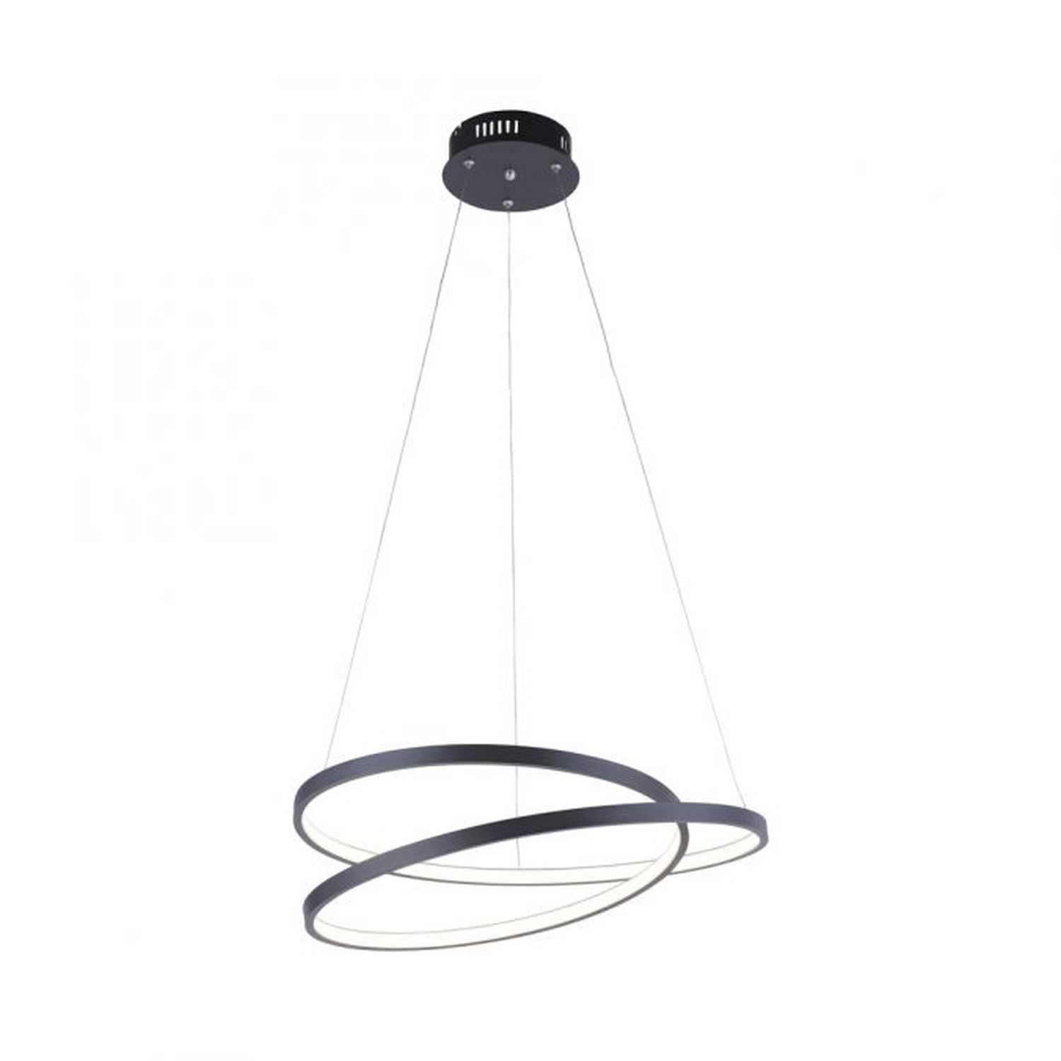 LED Pendelleuchte Schwarz B:55 cm 4000 lm dimmbar