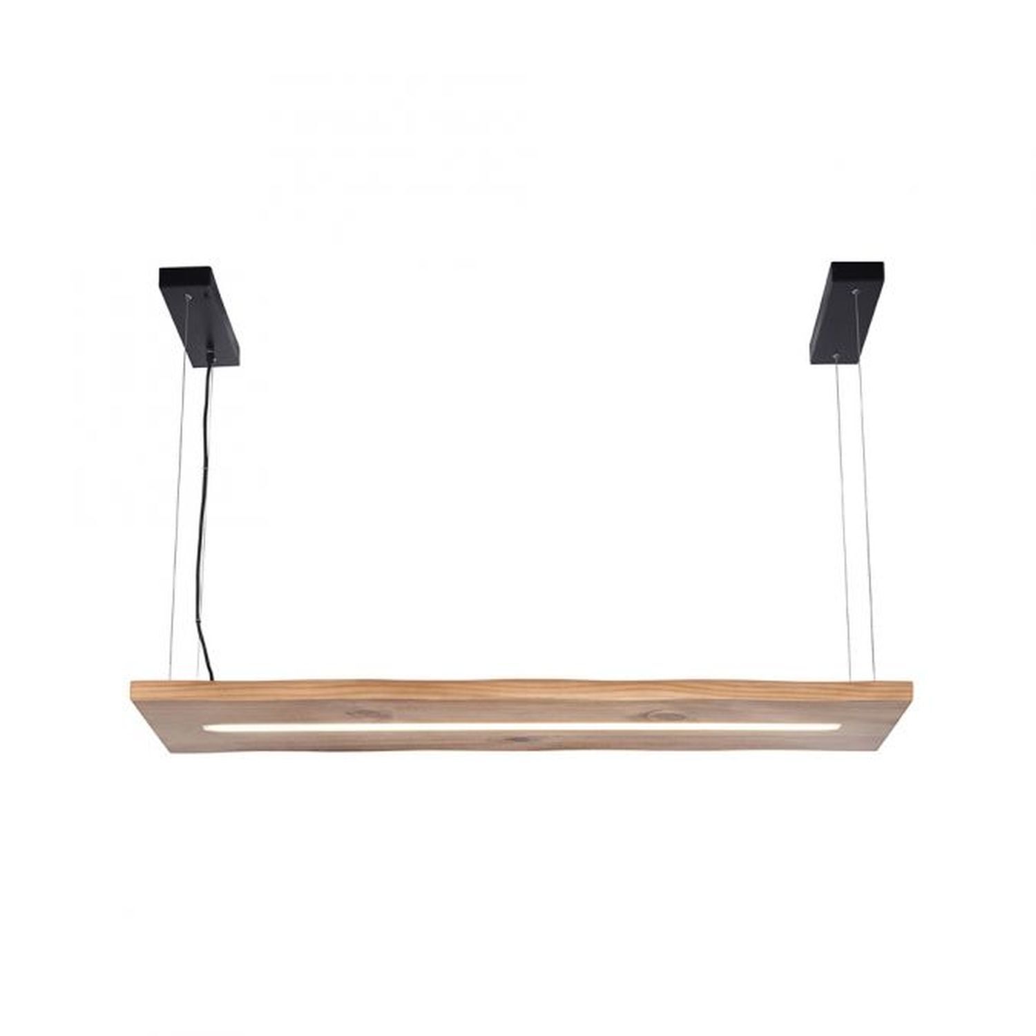 LED Pendelleuchte Holz Fernbedienung L:120 cm dimmbar LED Pendelleuchte Holz Fernbedienung L:120 cm dimmbar