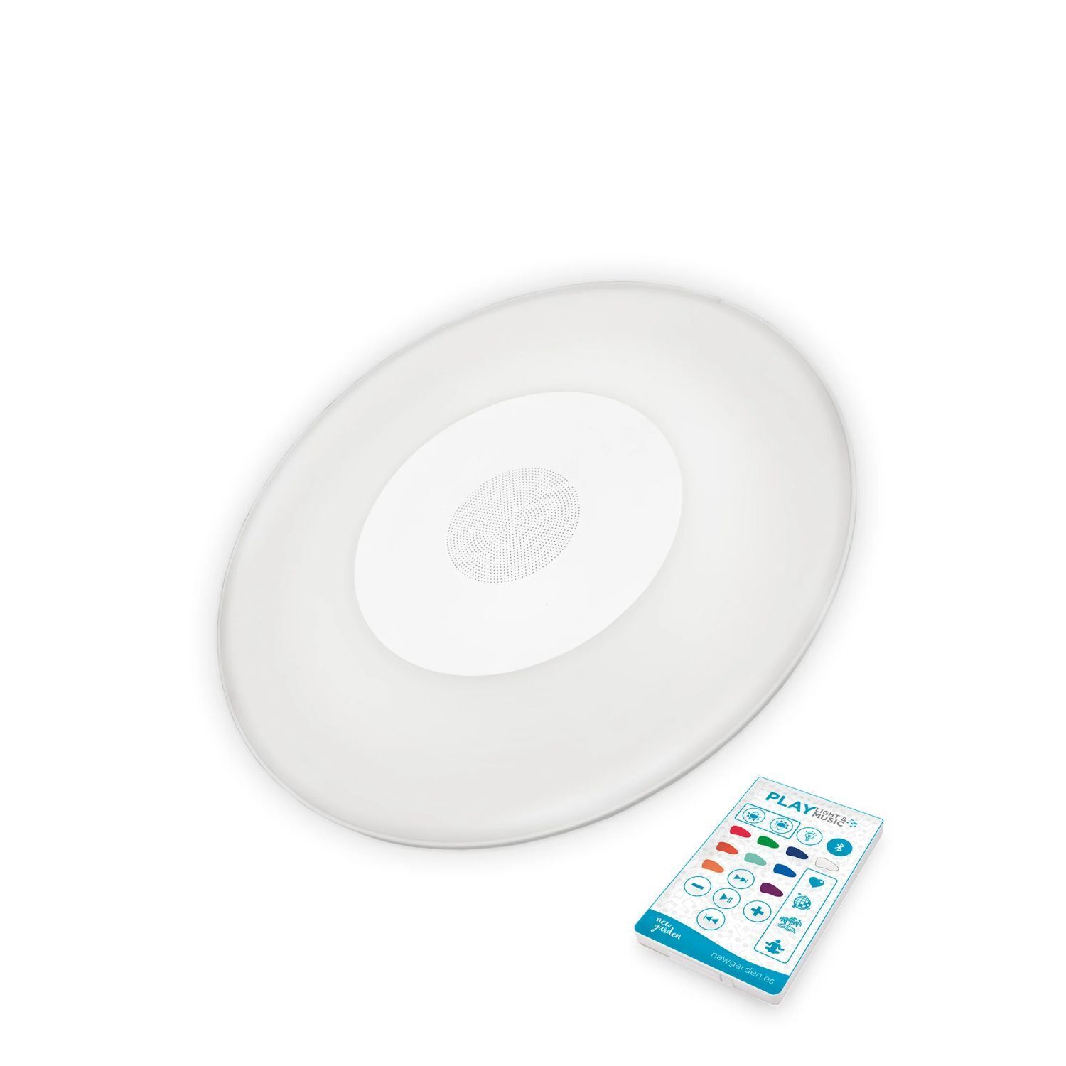 LED Poolleuchte Akku Dimmer Farbwechsel Ø 39 cm kabellos IP67 Kunst, Porzellan, Töpferei, Untertasse, Teller