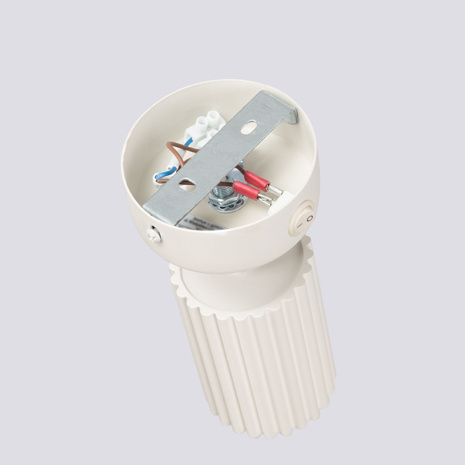 Wandleuchte schwenkbar GU10 B: 8 cm klein in Creme Modern