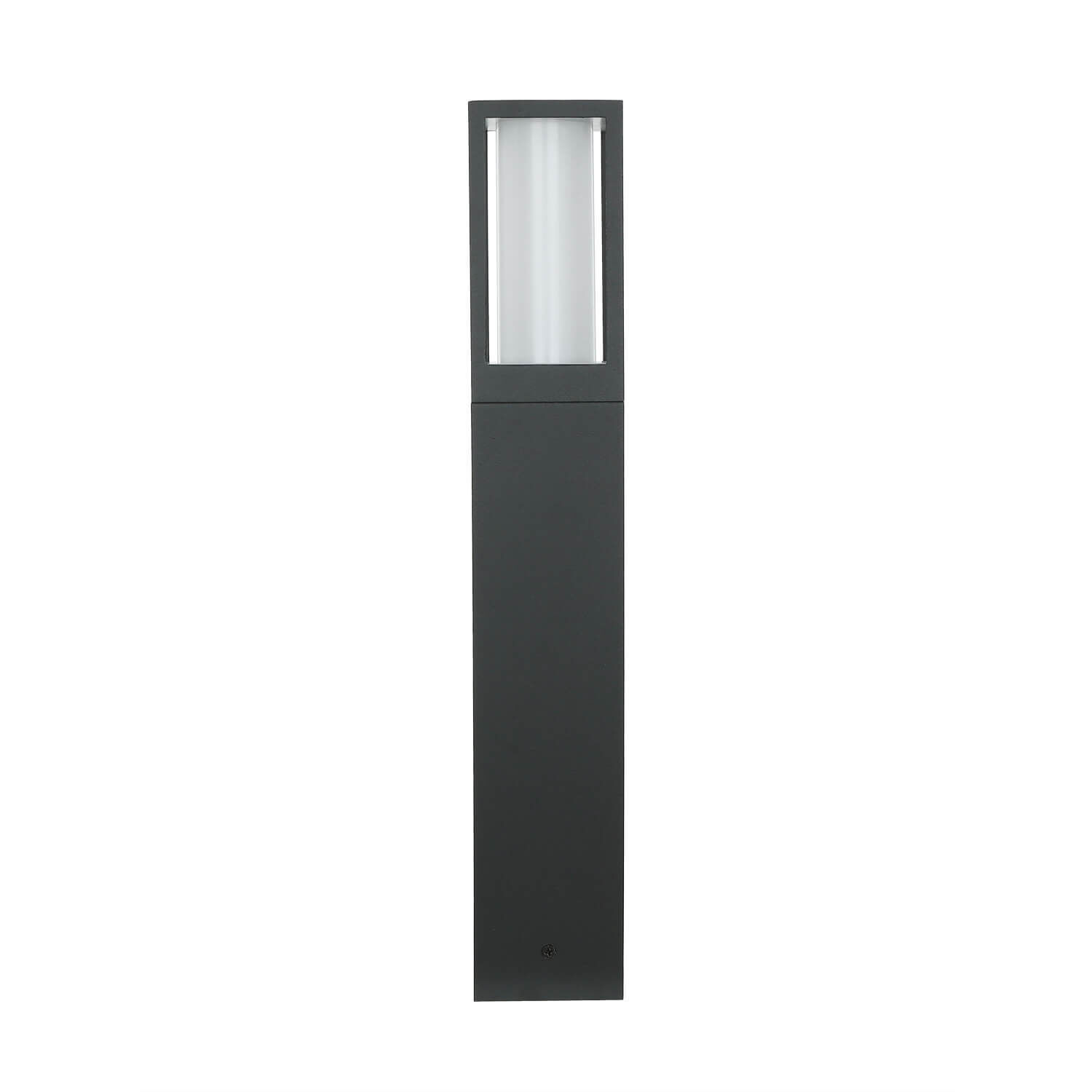 Pollerleuchte IP44 GU10 45 cm Schwarz Weiß Aluminium