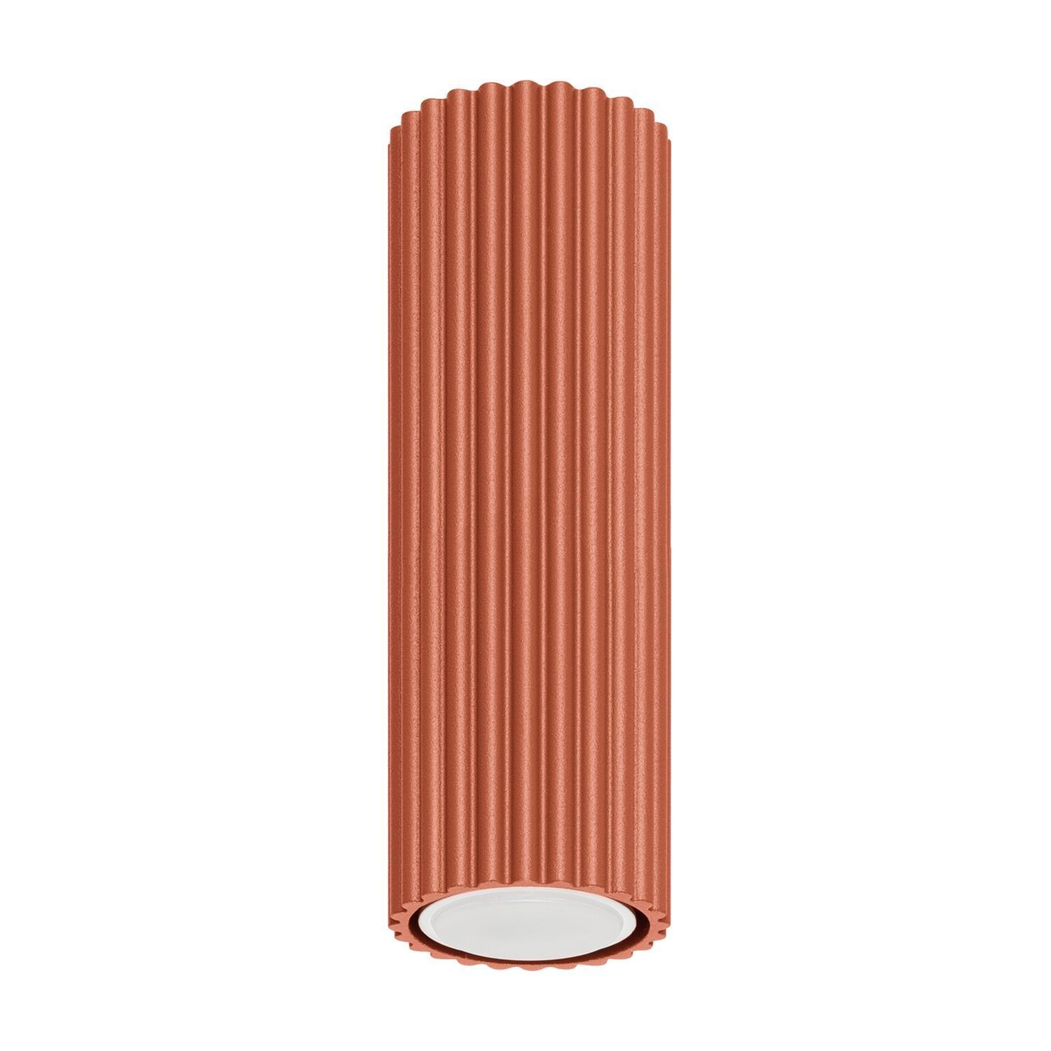 Deckenlampe GU10 H: 20 cm Ø 6,5 cm klein Rot Aufputz Modern