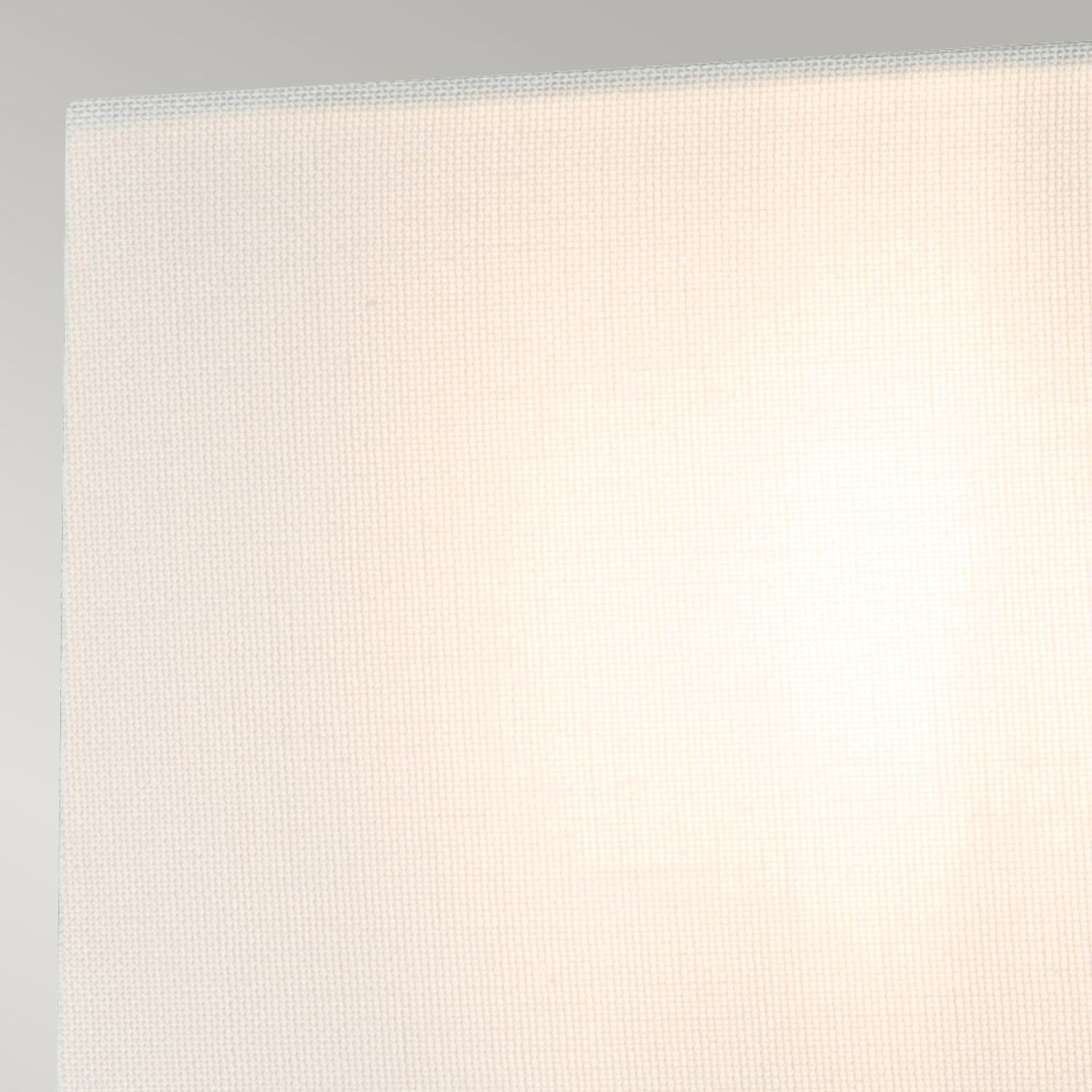 Wandlampe Stoff 31,8 cm hoch Creme Weiß