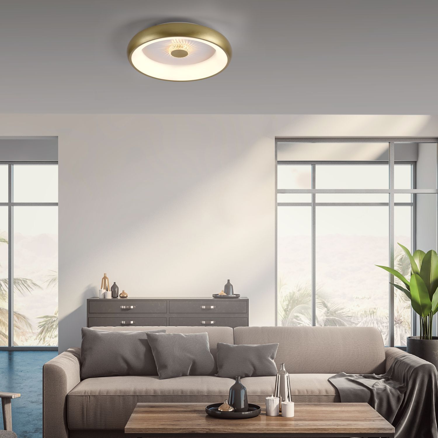 Wohnzimmer, Innenarchitektur, Couch, Dekoration für Zuhause, Deckenleuchte