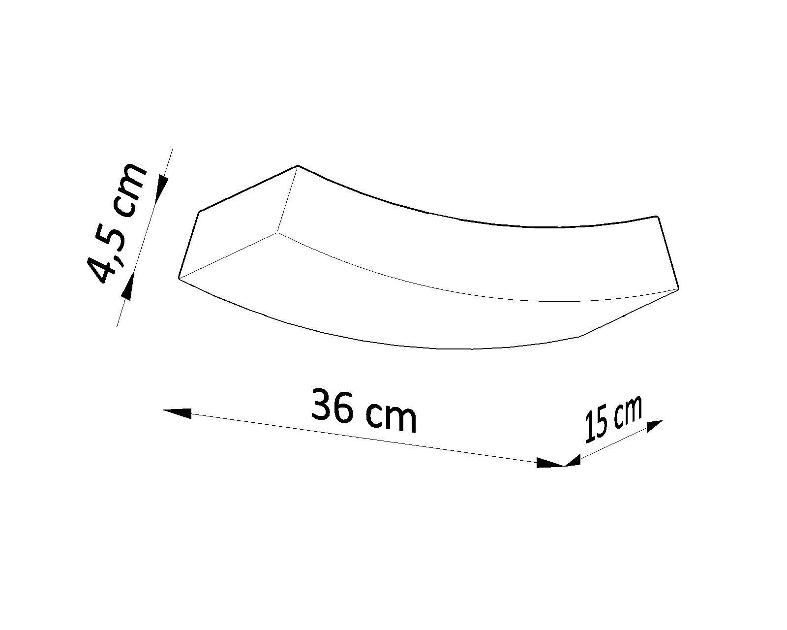 Wandlampe Weiß Keramik 36 cm dekorativ bemalbar 2x G9