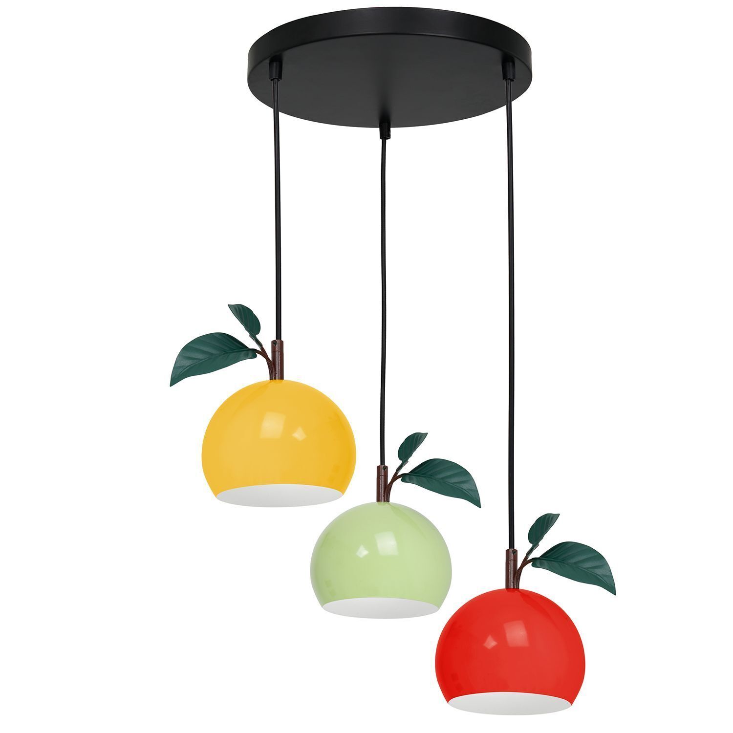 Kinderzimmerleuchte Bunt Apfel Ø 42 cm 3x E27 Metall