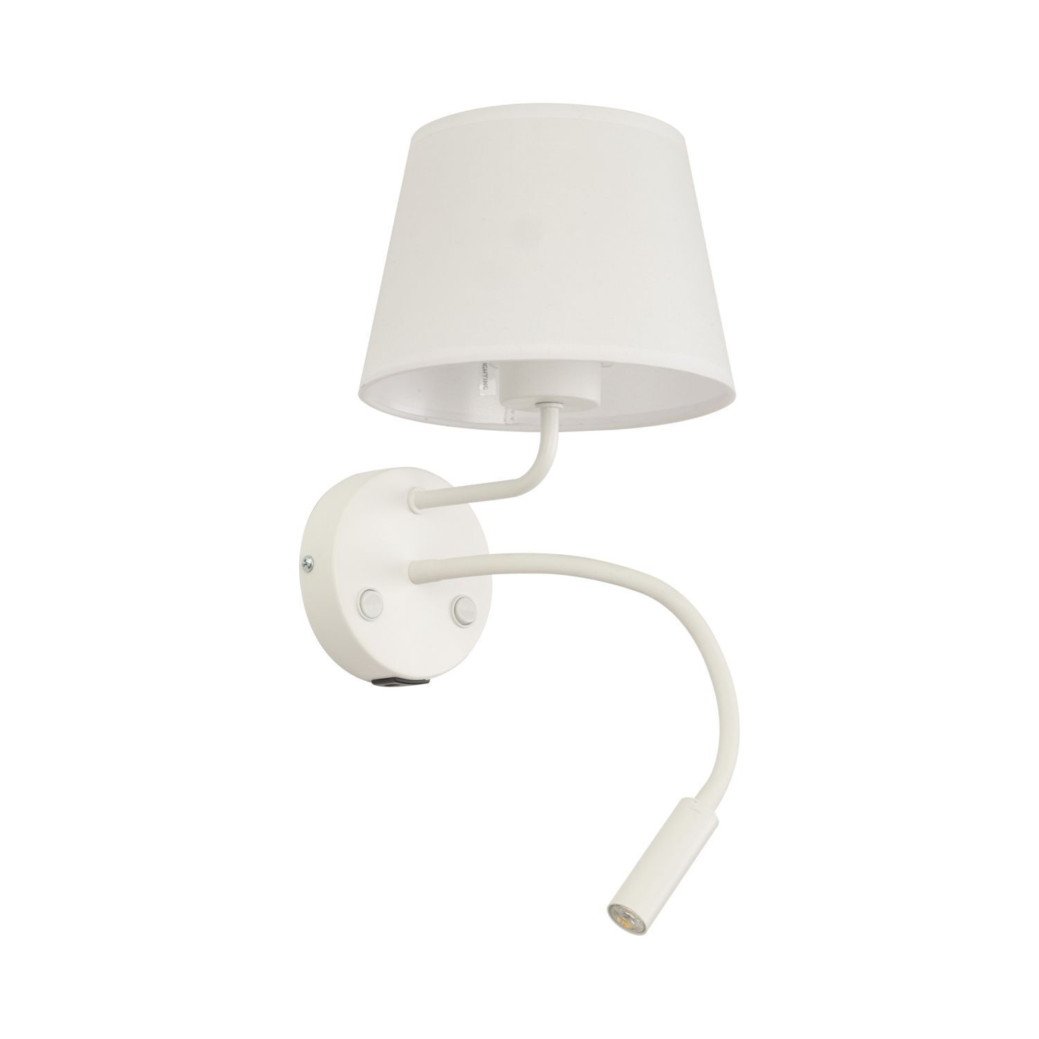 Wandleuchte mit USB-Ladefunktion Schalter Schwanenhals Weiß
