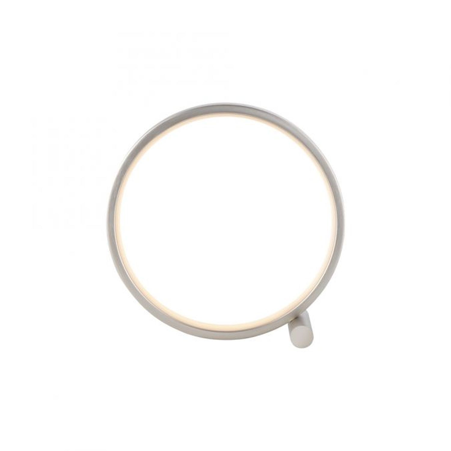 LED Tischlampe Silber Metall Ring H:25,5 cm 3000 K 10 W