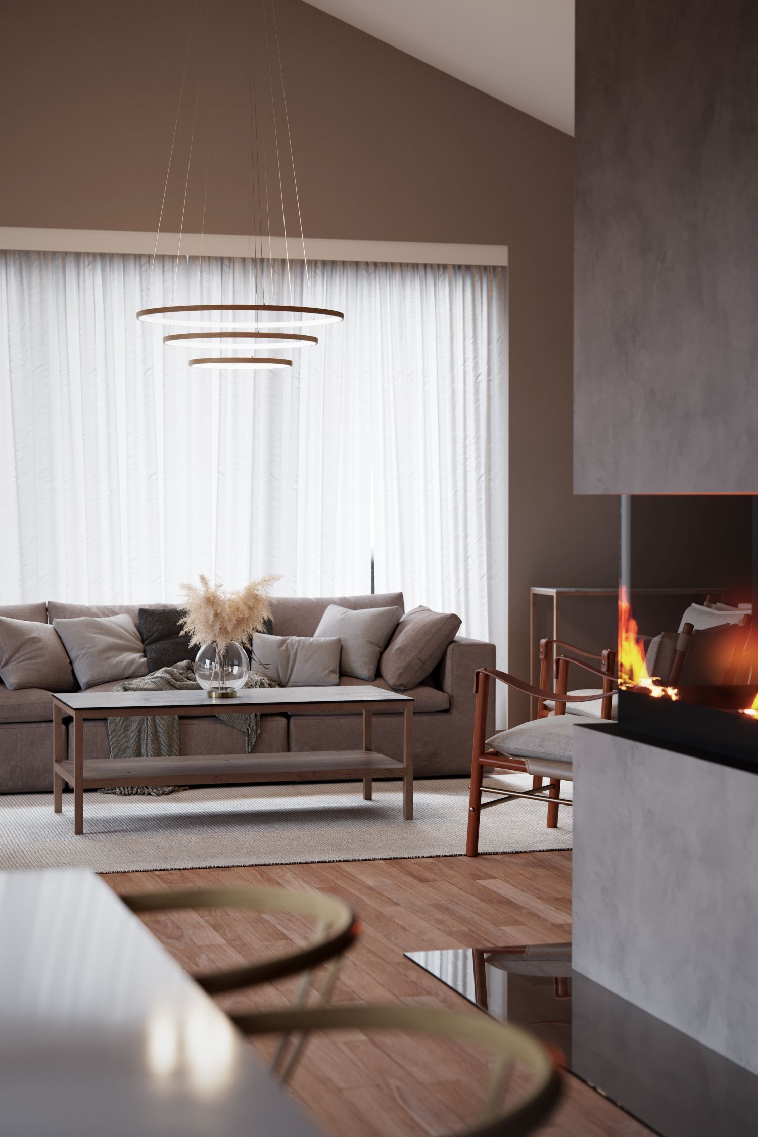 Wohnzimmer, Innenarchitektur, Couch, Tabelle, Dekoration für Zuhause