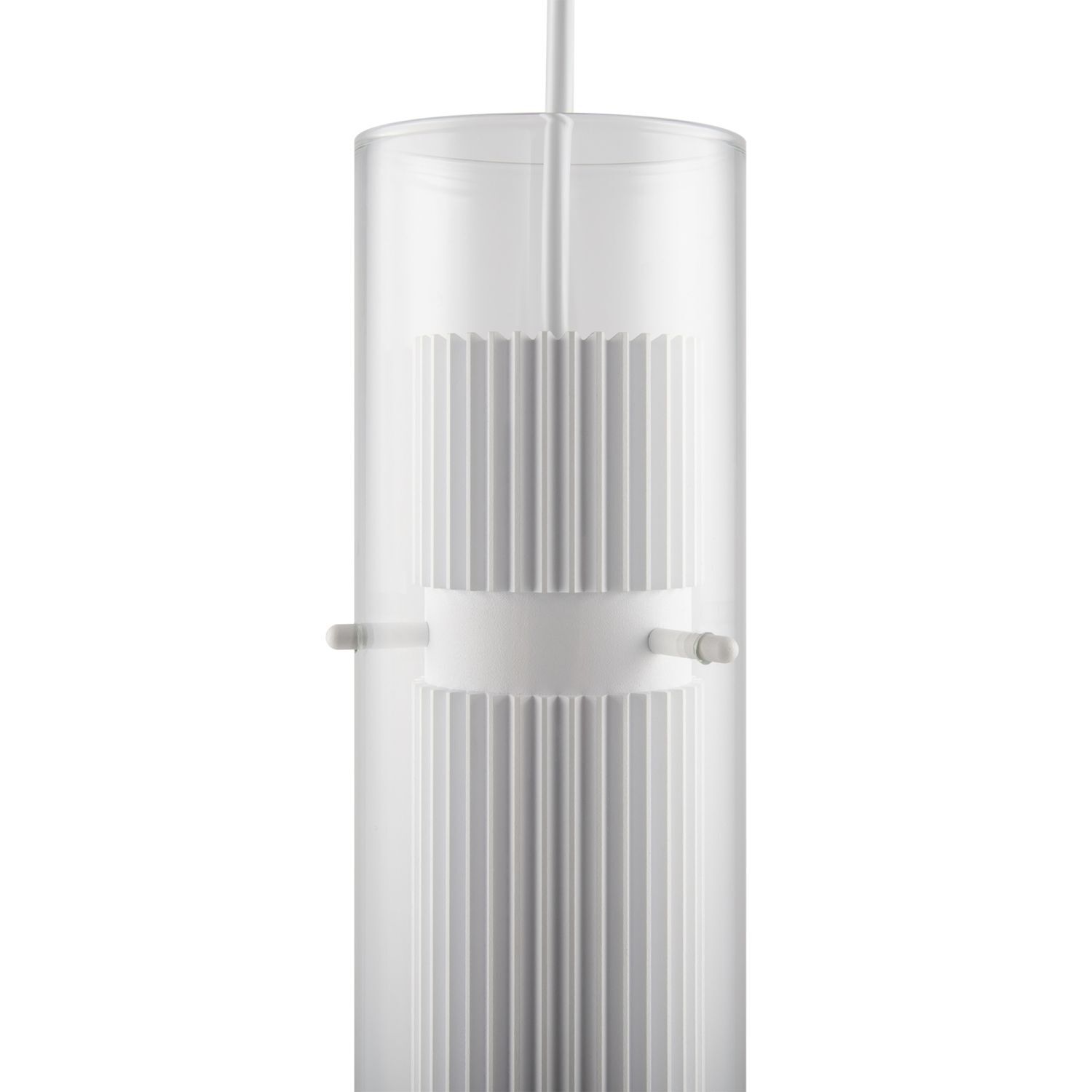 Hängeleuchte Aluminium Glas GU10 D: 8 cm H: max. 170 cm