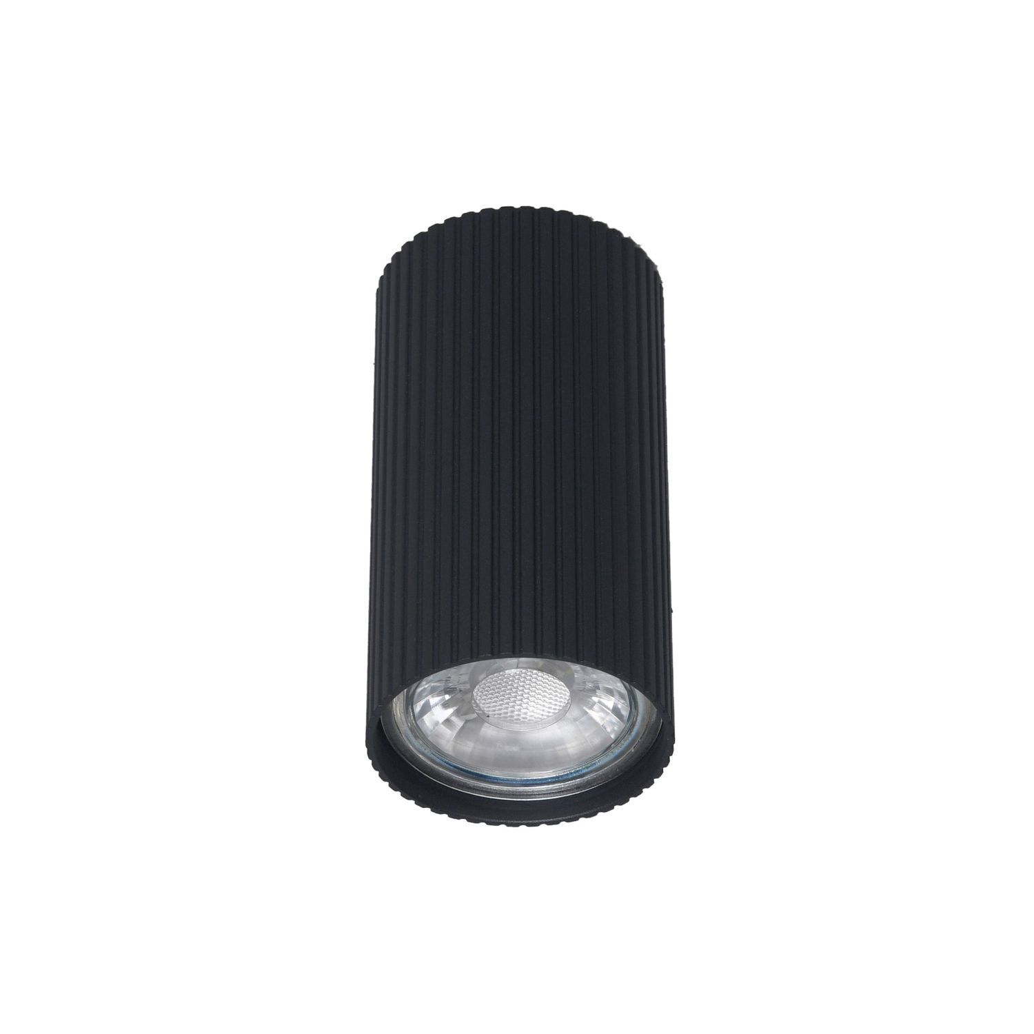 Deckenlampe Metall Schwarz GU10 Ø 5,5 cm H: 10 cm Aufputz