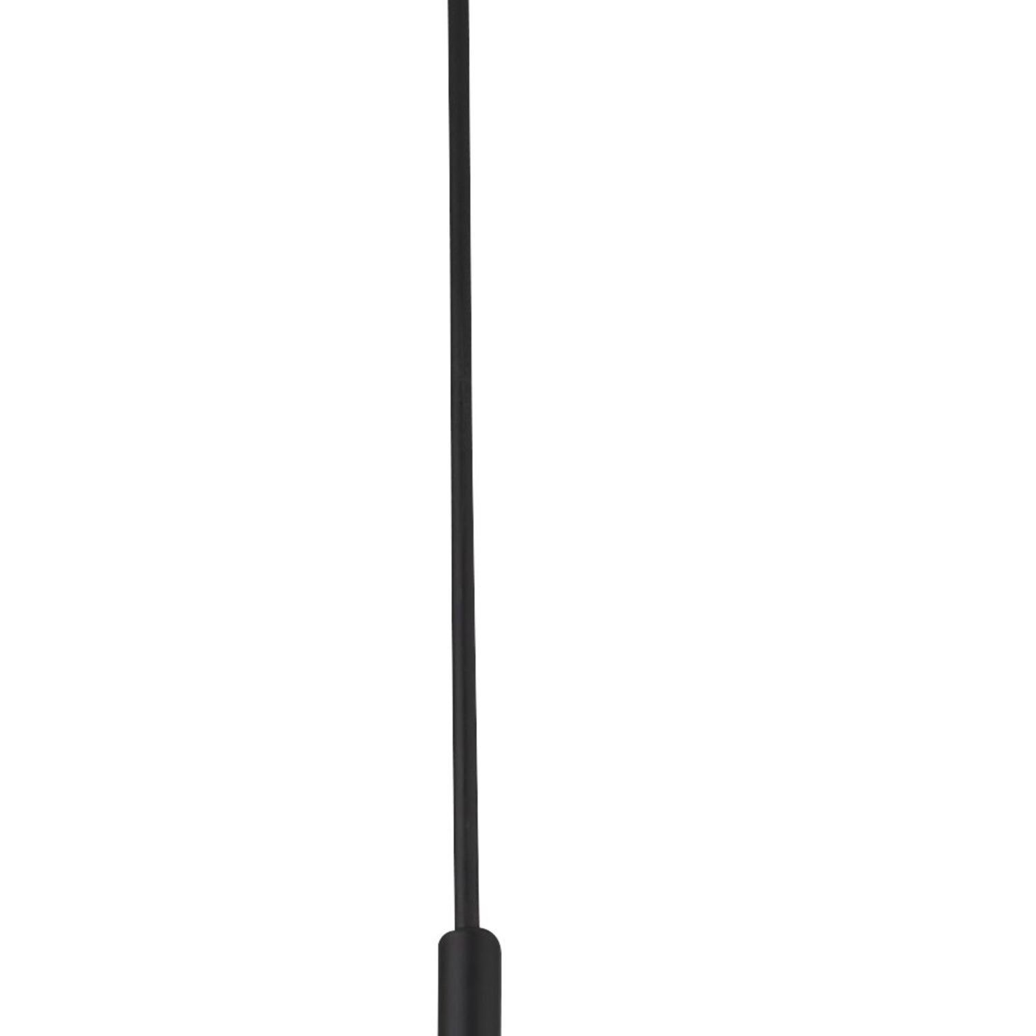 Hängeleuchte Glas Metall Ø 24 cm schmal E27 Schwarz Weiß