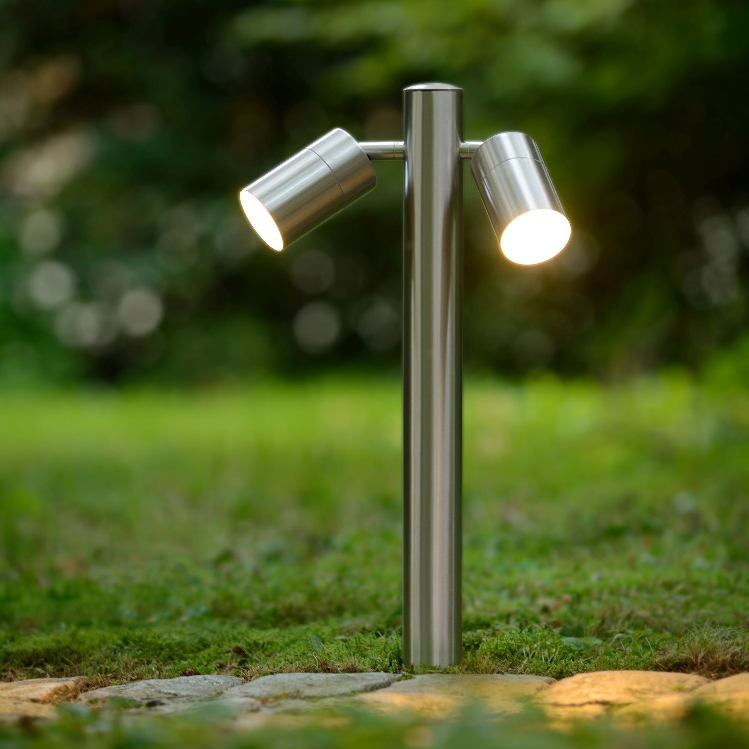 Sommerlicht, Außeneinbauleuchte, Standleuchte, Stahl, LED-Lampe