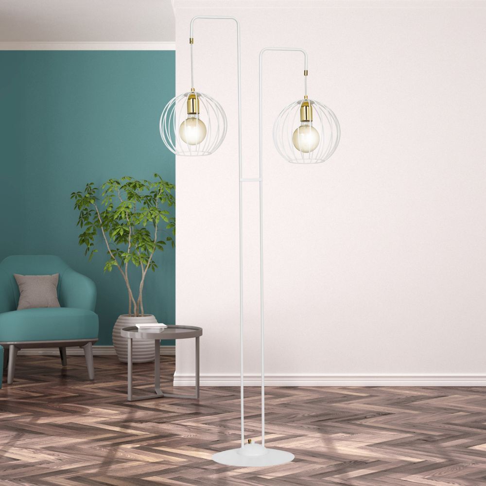 Stehlampe Wohnzimmer 155 cm niedrig verstellbare