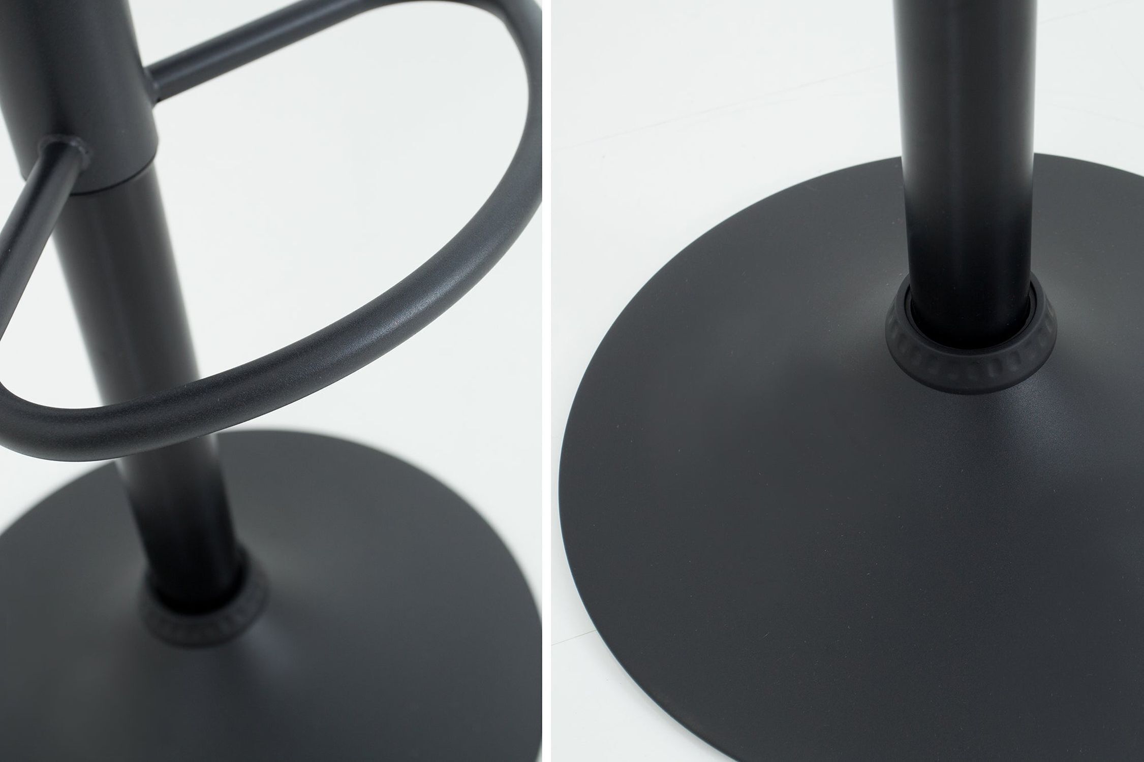 Tresenstuhl höhenverstellbar Stoff Metall Braun Schwarz Moebel