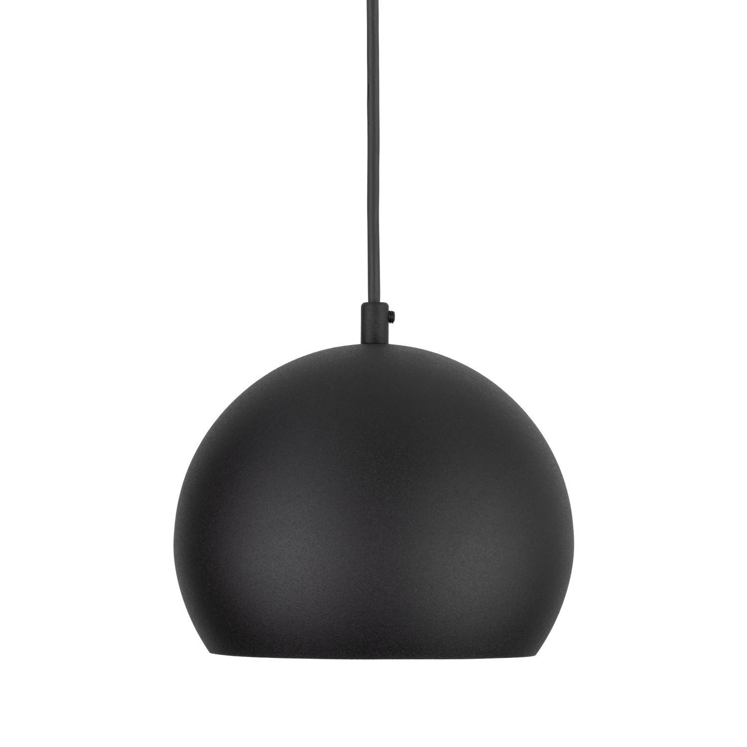 Hängeleuchte Metall E27 rund Ø 17 cm verstellbar Schwarz Kugel