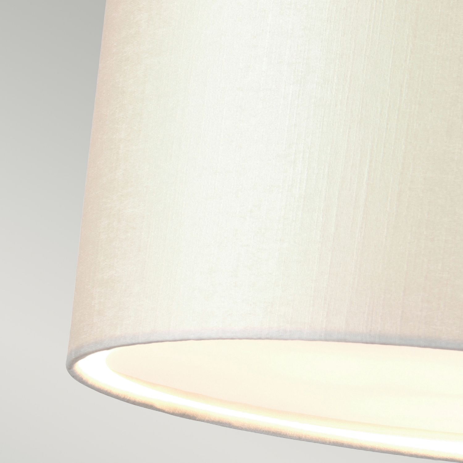 Hängelampe Stoff rund Ø86cm in Creme Messing blendarm Lampe, Lampenschirm