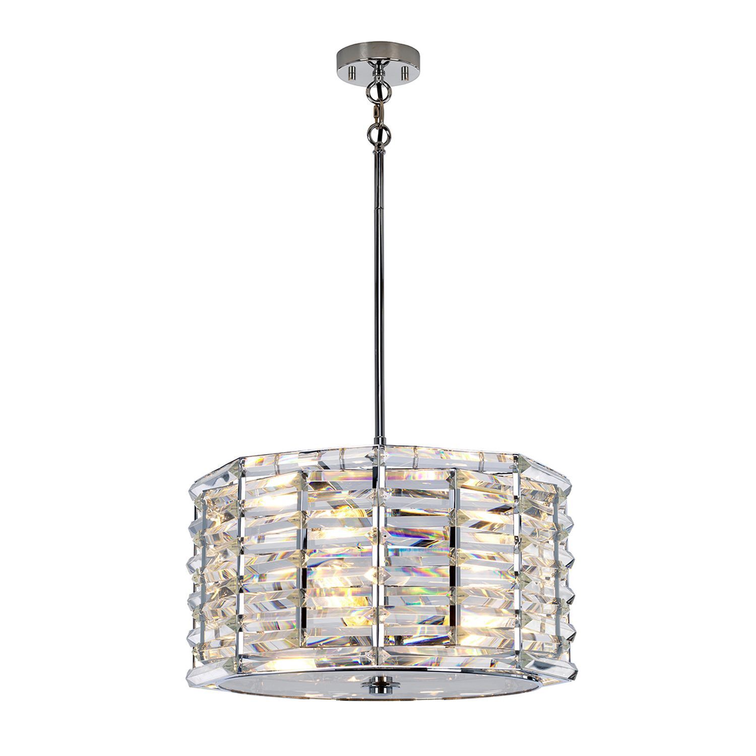 Hängelampe Kristall Ø48cm blendarm verstellbar Modern