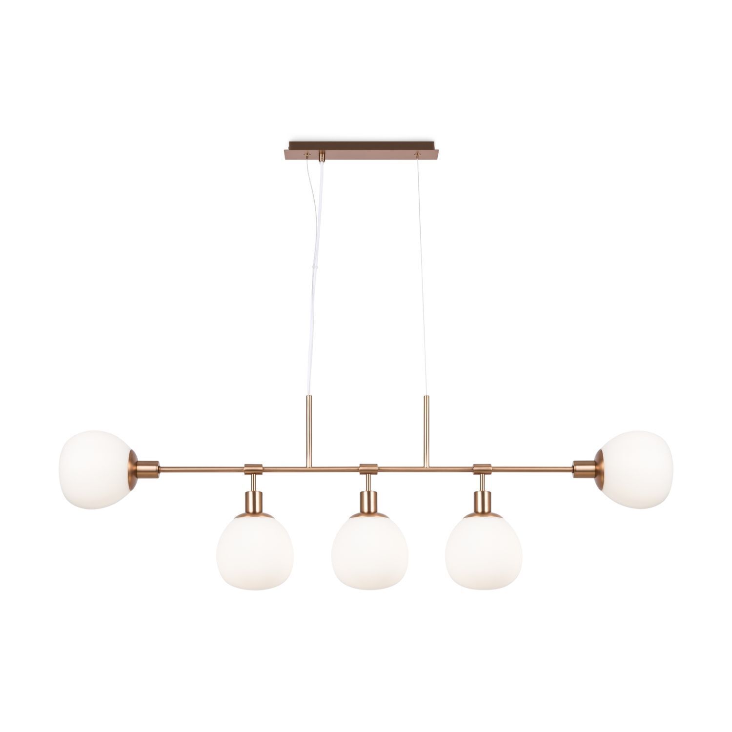 Hängeleuchte Glas Metall E14 H: max. 149,3 cm Modern