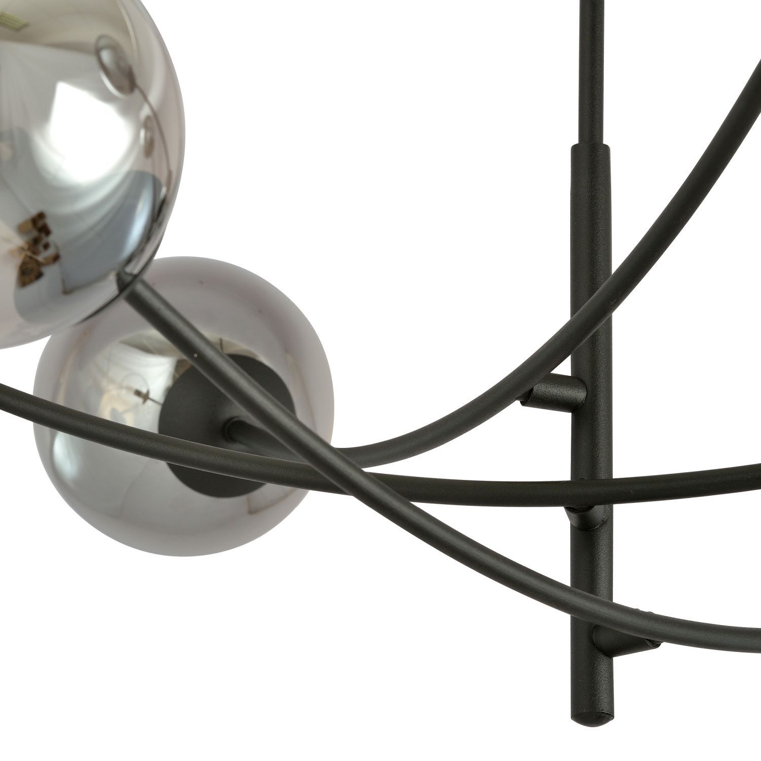 Deckenleuchte Metall Rauchglas B: 89 cm schwenkbar 4x E14