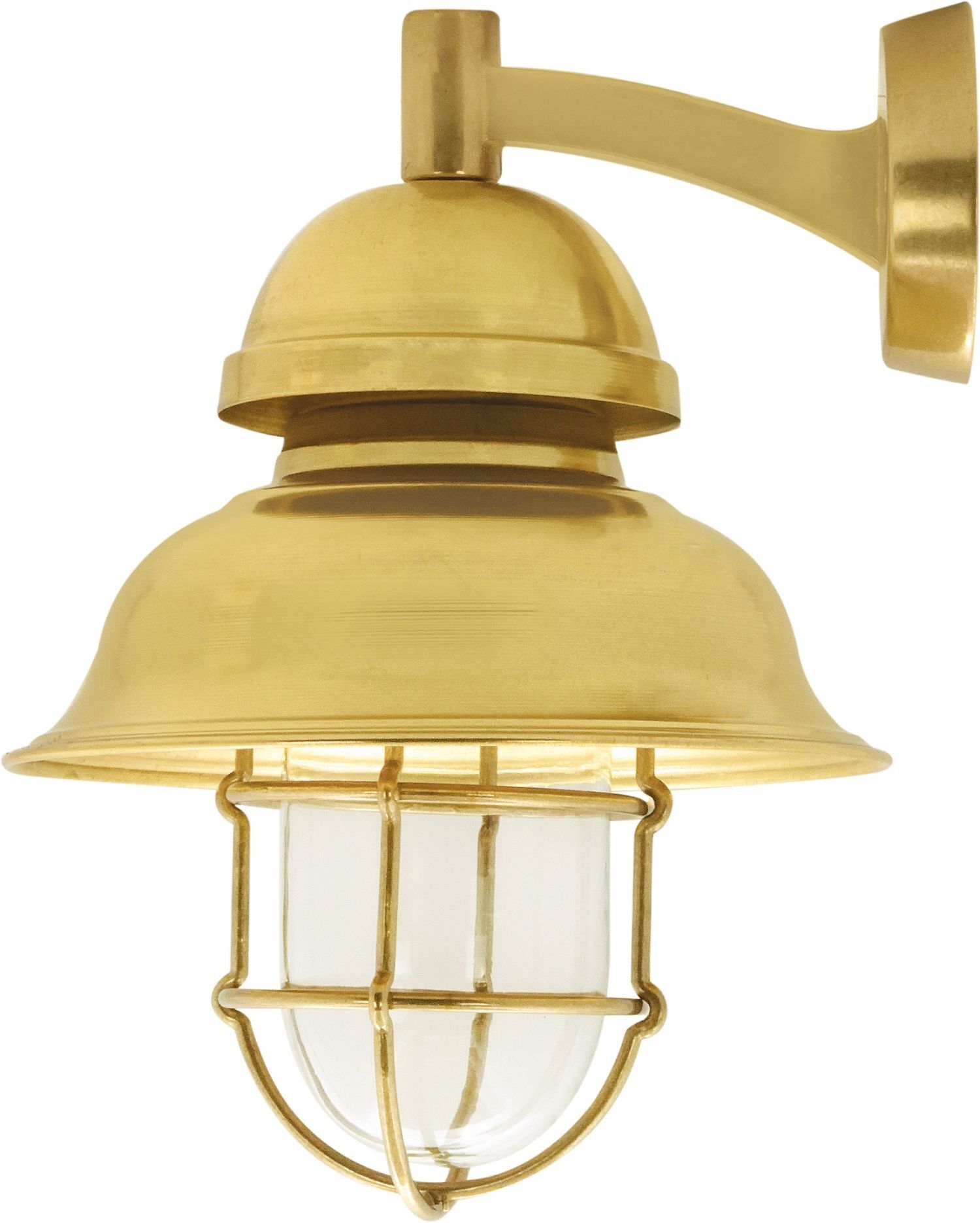 Außenleuchte Wand Messing Glas 35 cm hoch IP64 E27