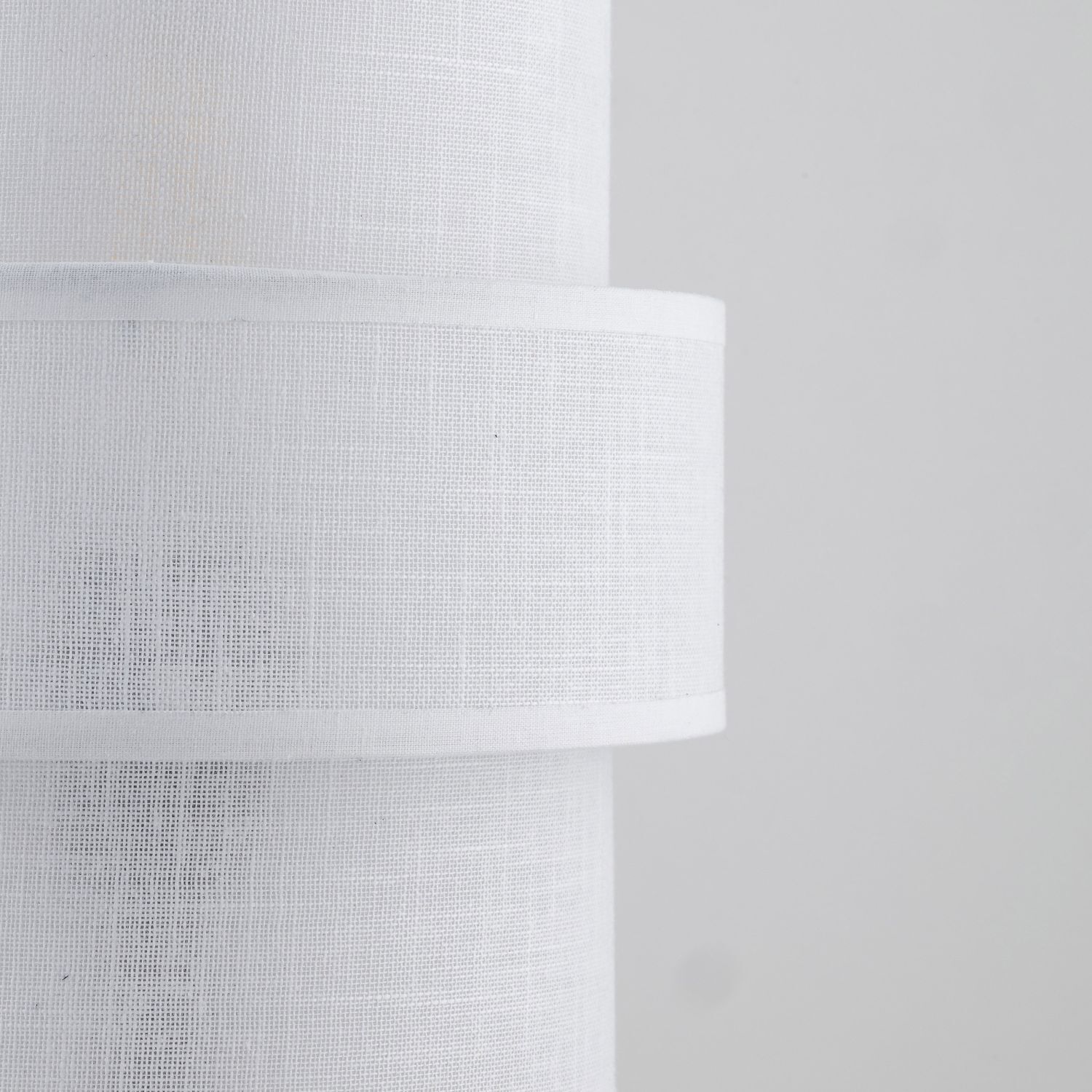 Tischlampe Stoff Metall 38 cm hoch Schwarz Weiß E27 Dekoration für Zuhause, Leinen, Lampe